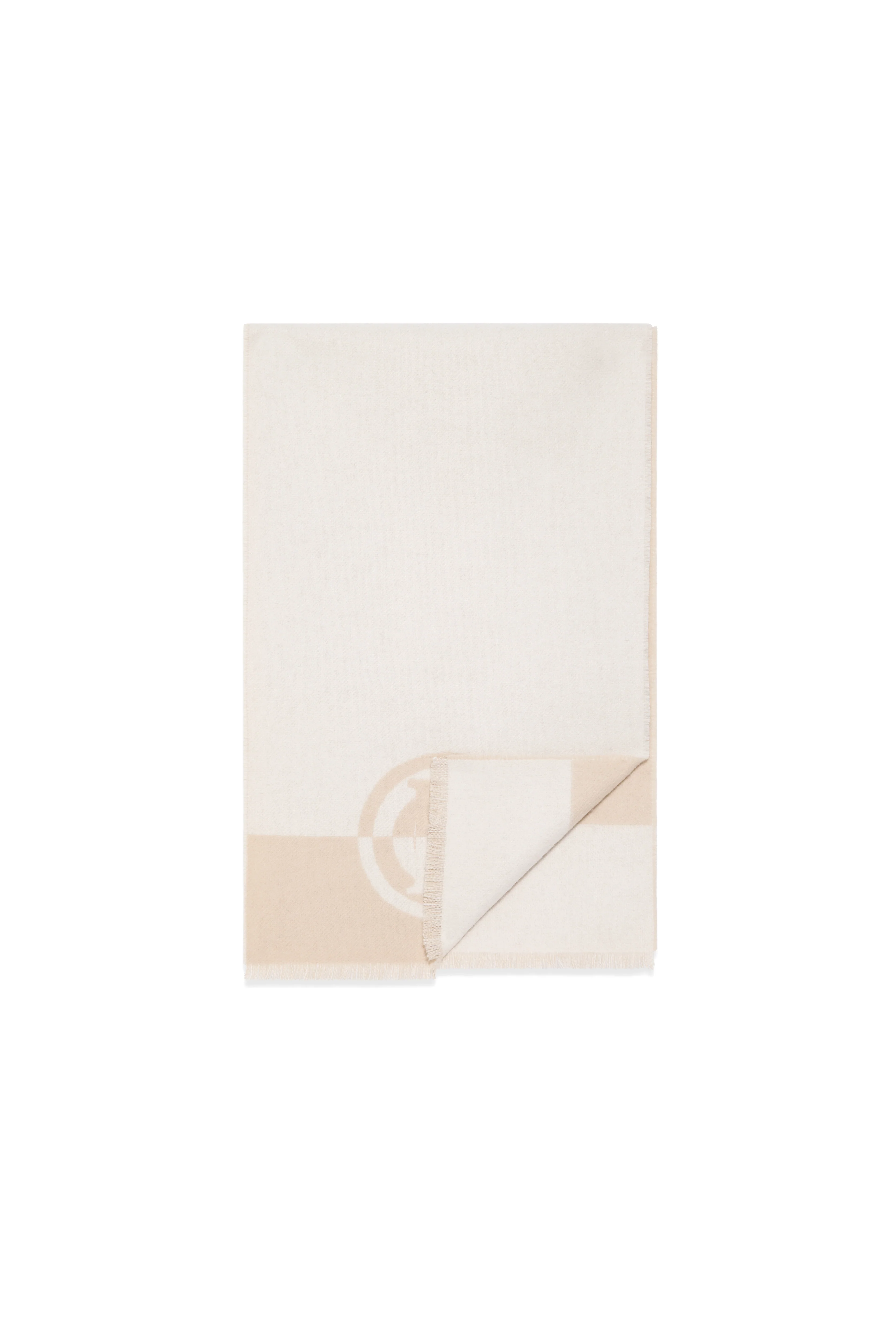 Jacquard Scarf (Cream Taupe) - Image 5