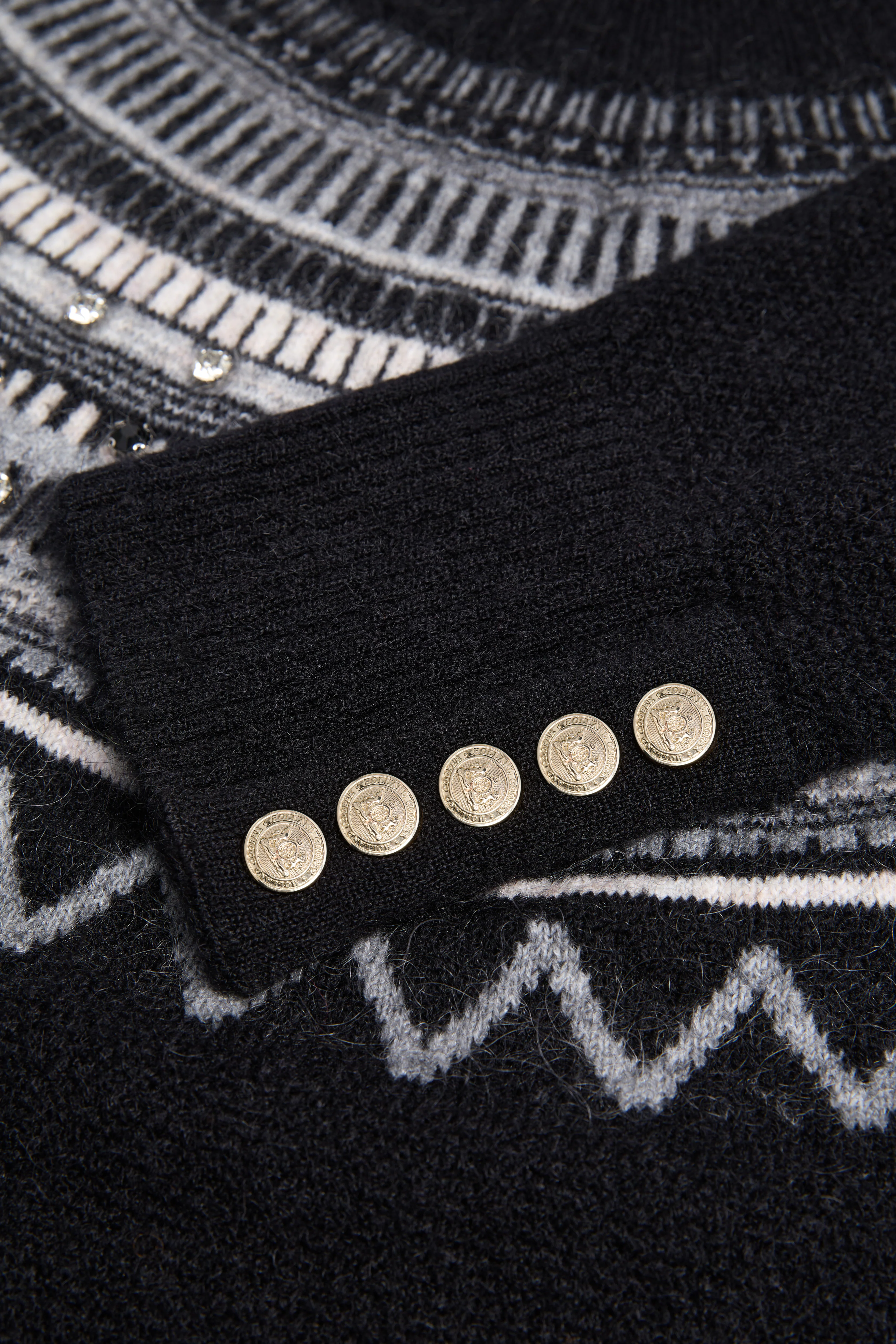 Jasmine Crew Neck Knit (Black) - Image 7