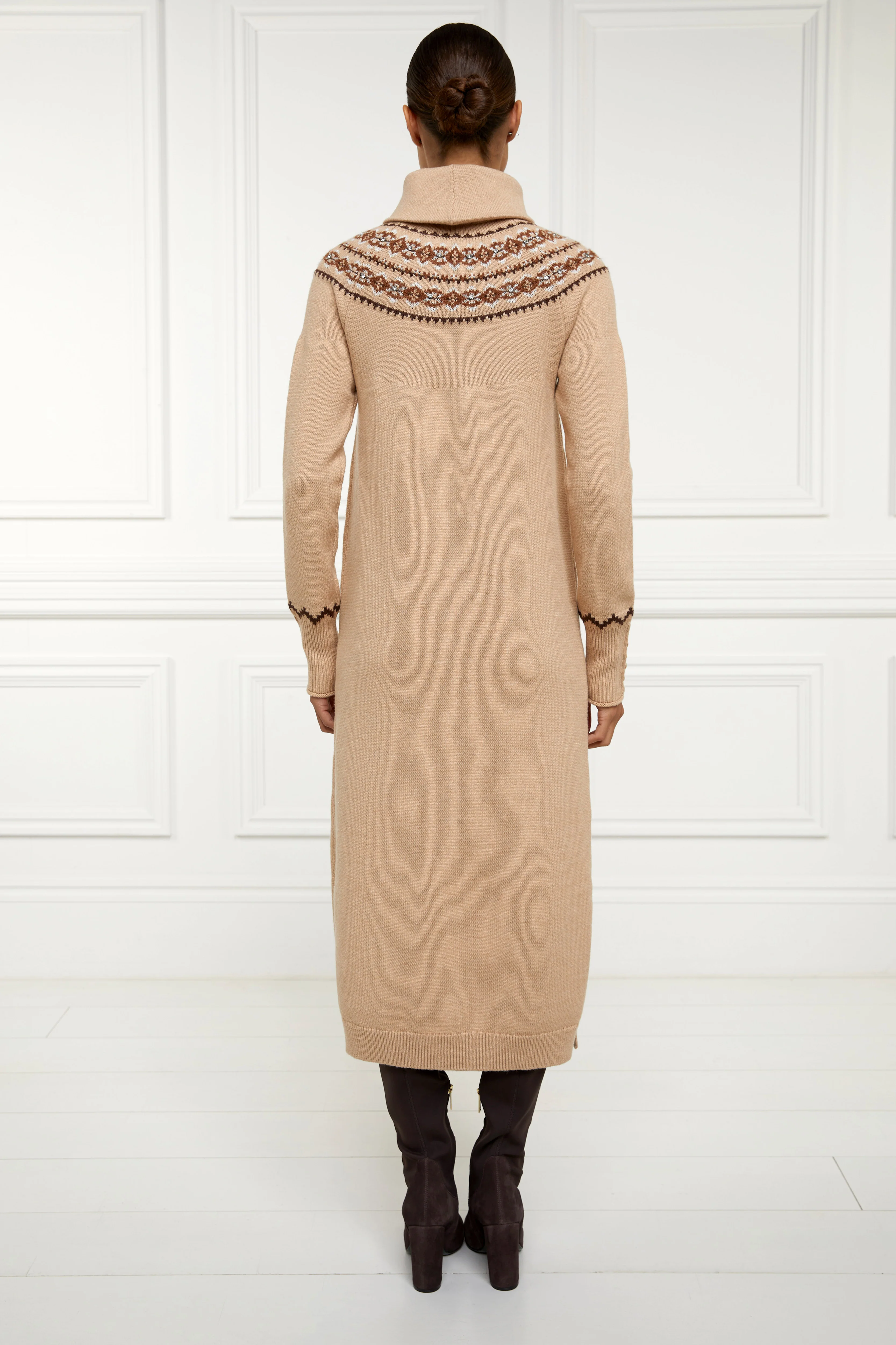 Jennifer Midi Knit Dress (Camel) - Image 6