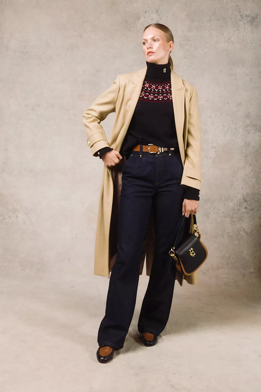 Jennifer Roll Neck Knit (Ink Navy) - Image 5