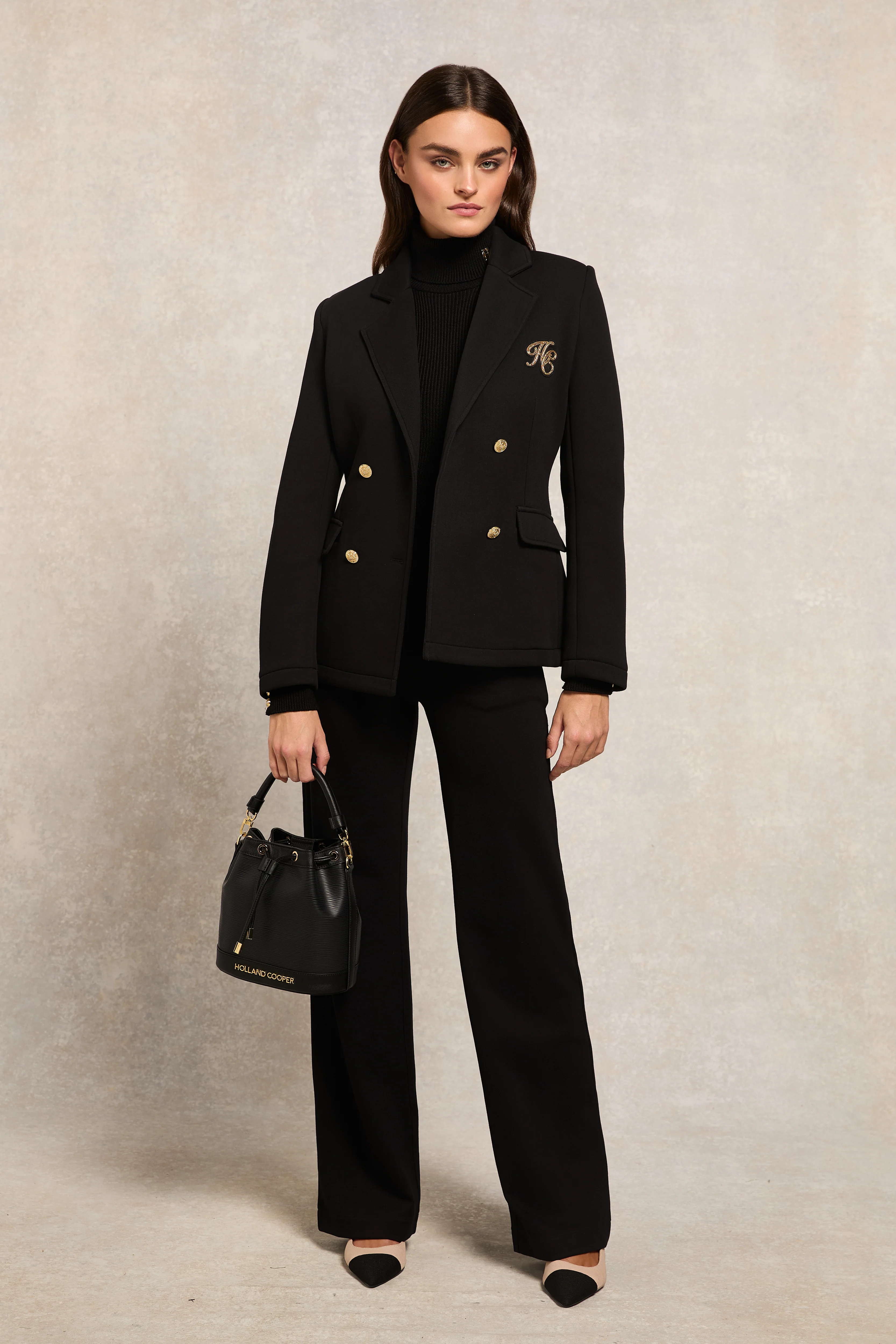 Jersey Amoria Wide Leg (Black) - Image 3