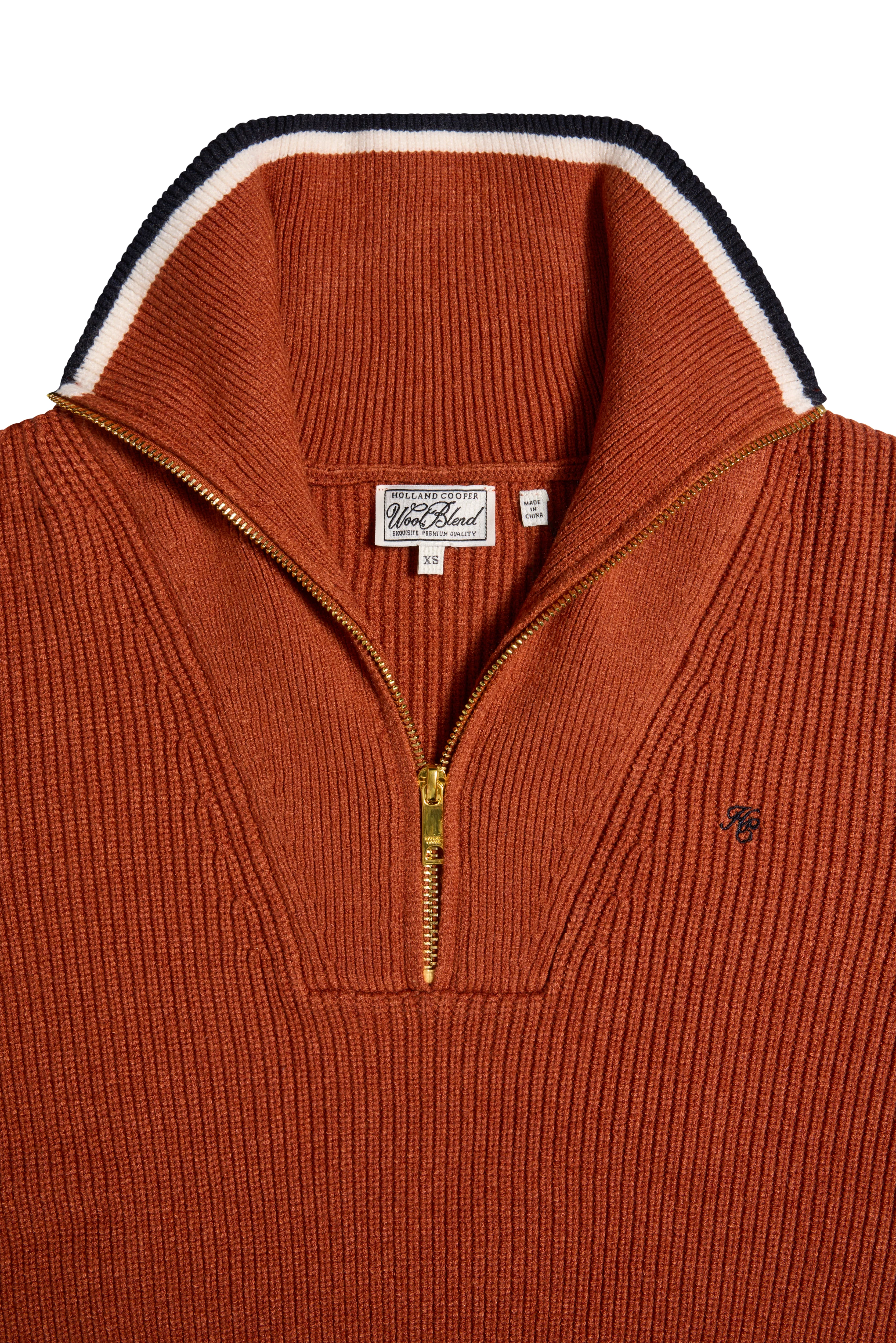 Jessica Quarter Zip Knit (Caramel) - Image 6