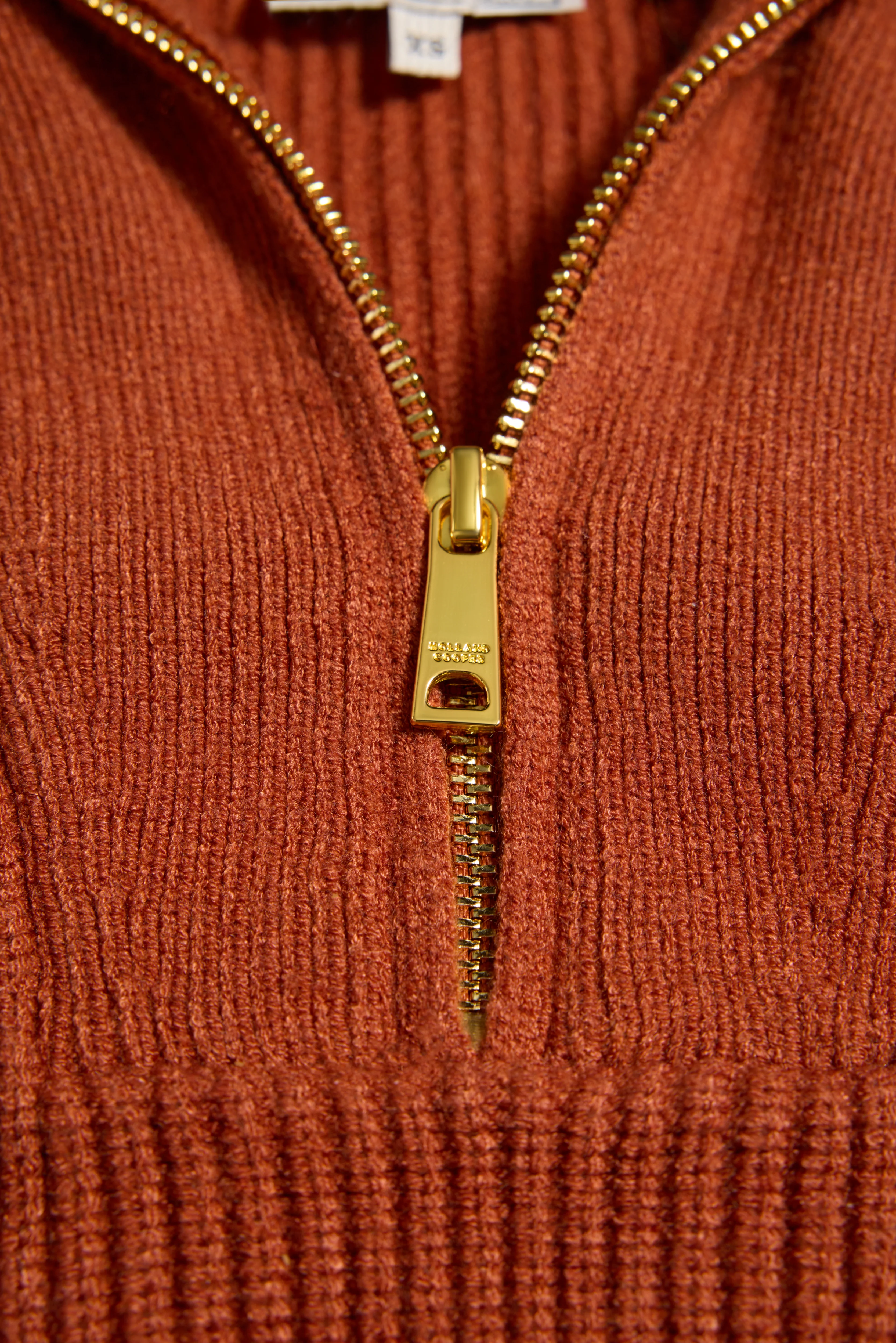 Jessica Quarter Zip Knit (Caramel) - Image 8