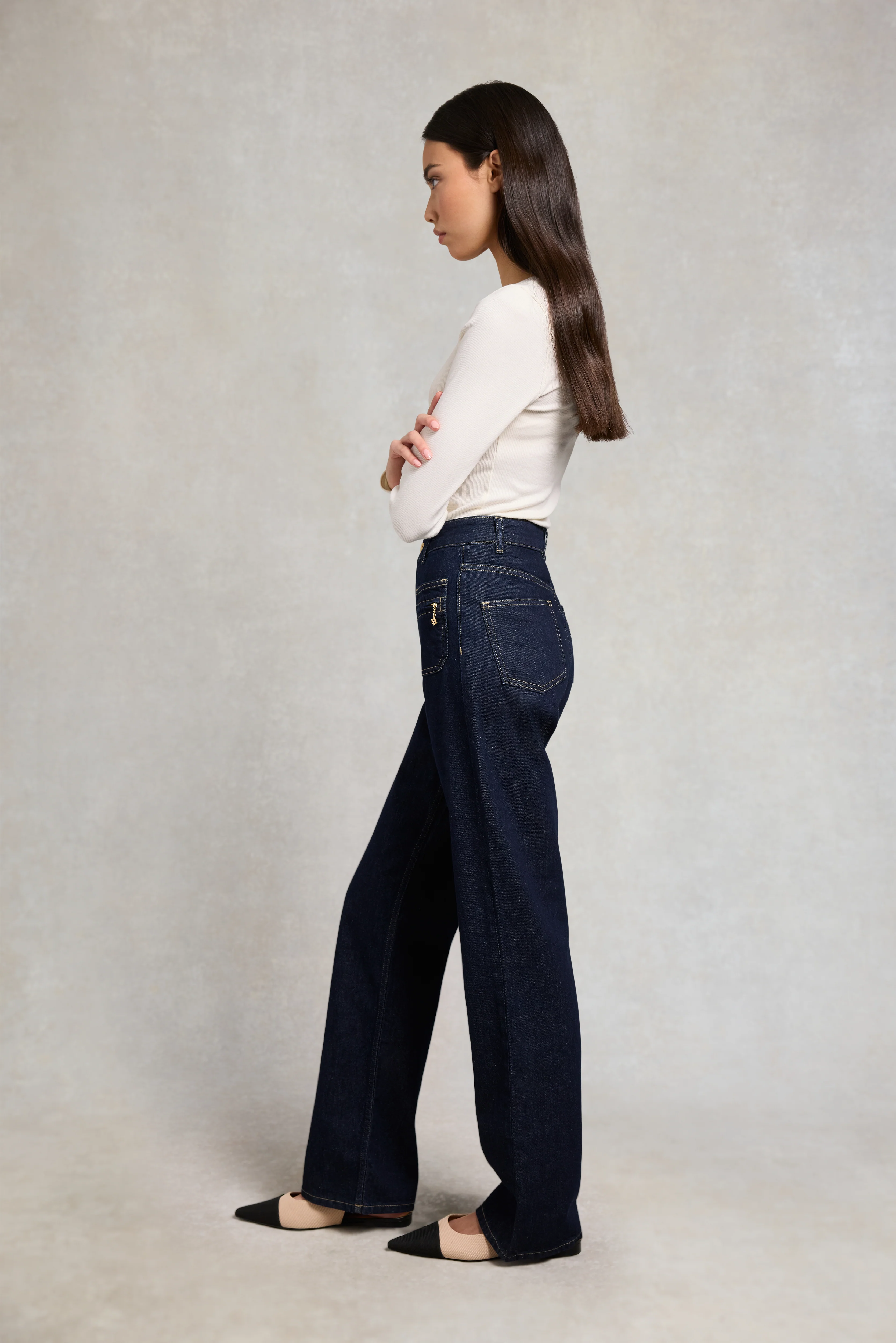 Jessica Straight Jean (Dark Indigo) - Image 4