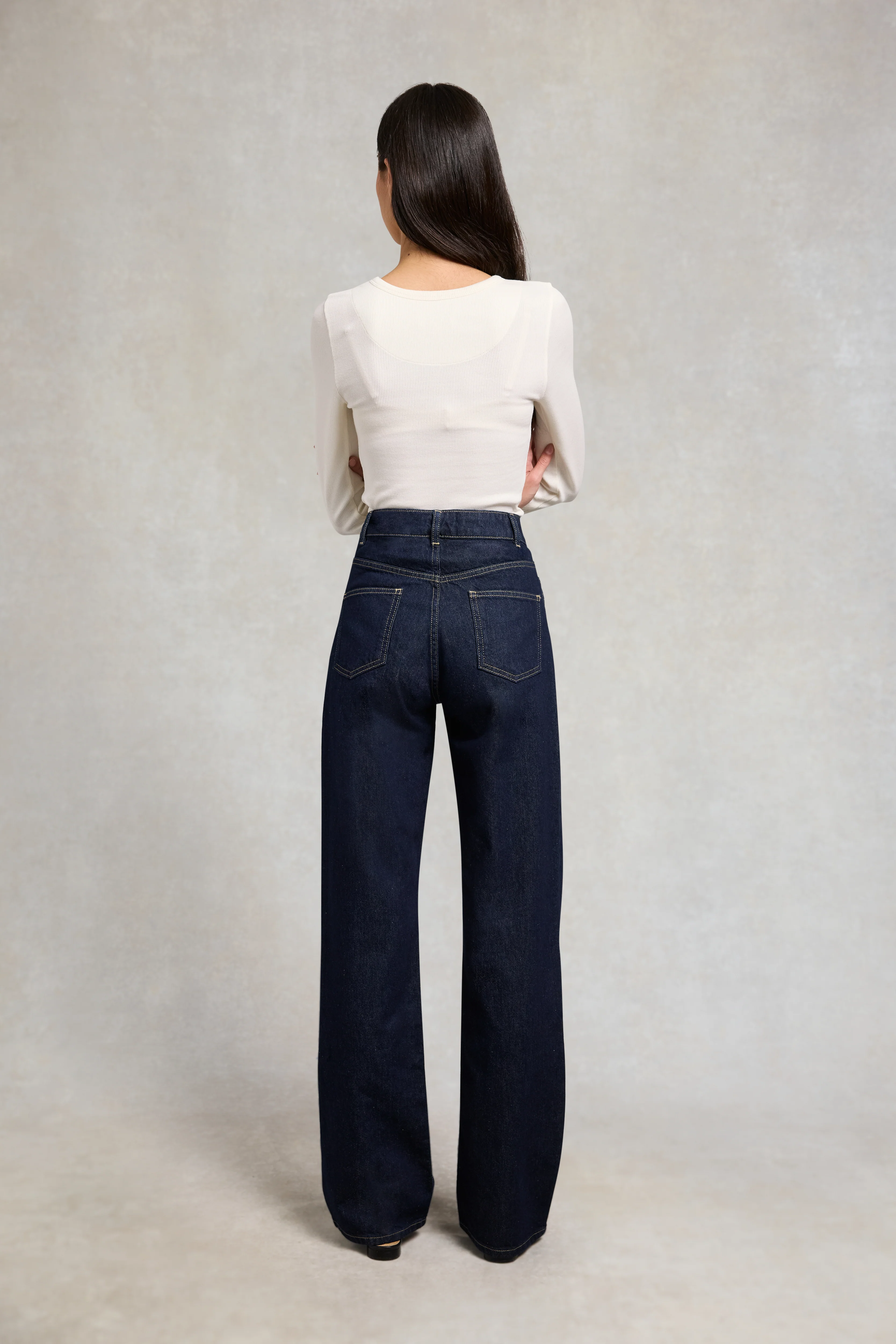 Jessica Straight Jean (Dark Indigo) - Image 5