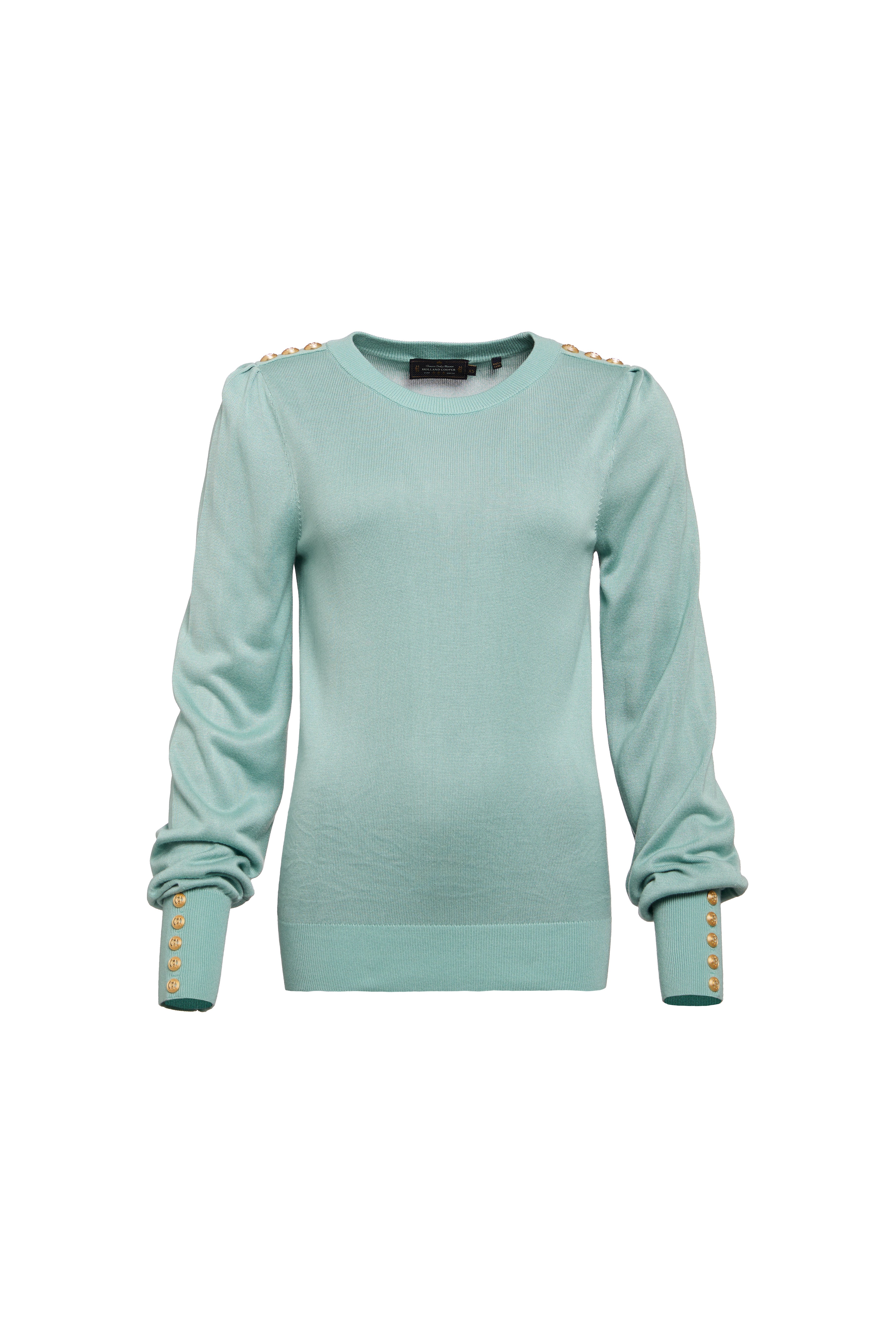Kelsie Crew Neck Knit (Aqua) - Image 4