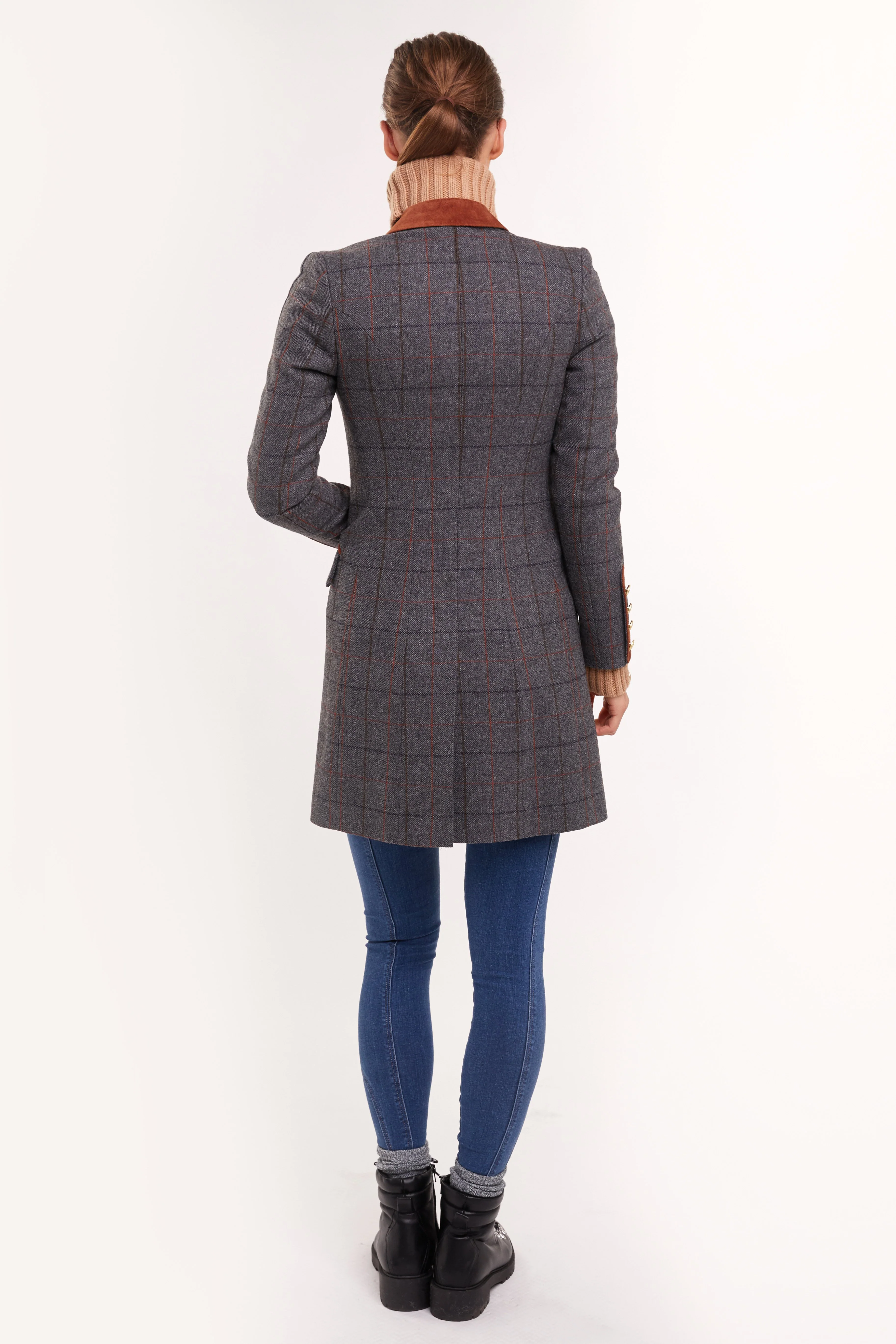 Kempton Coat (Mid Blue Check) - Image 5