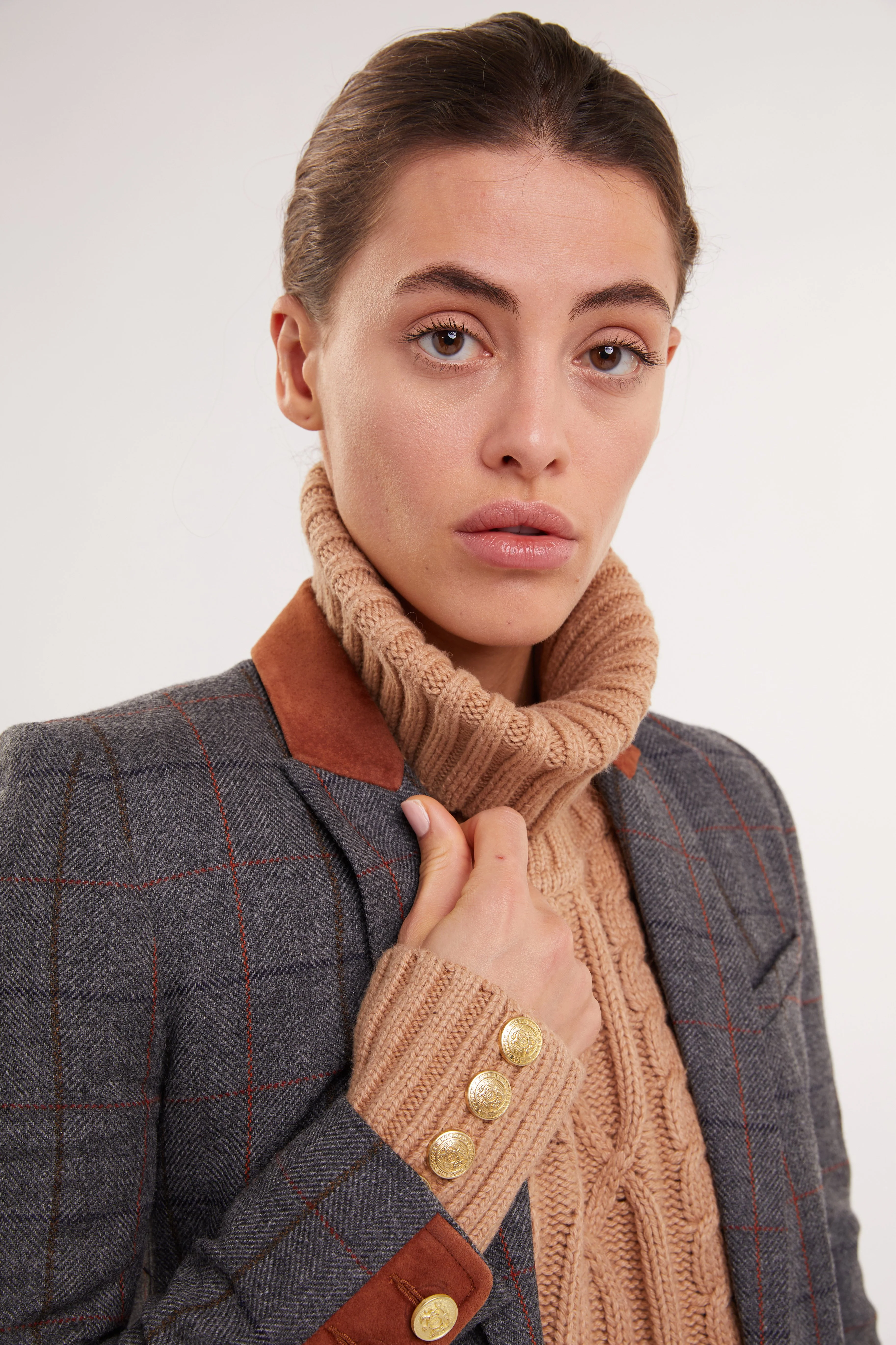 Kempton Coat (Mid Blue Check) - Image 6
