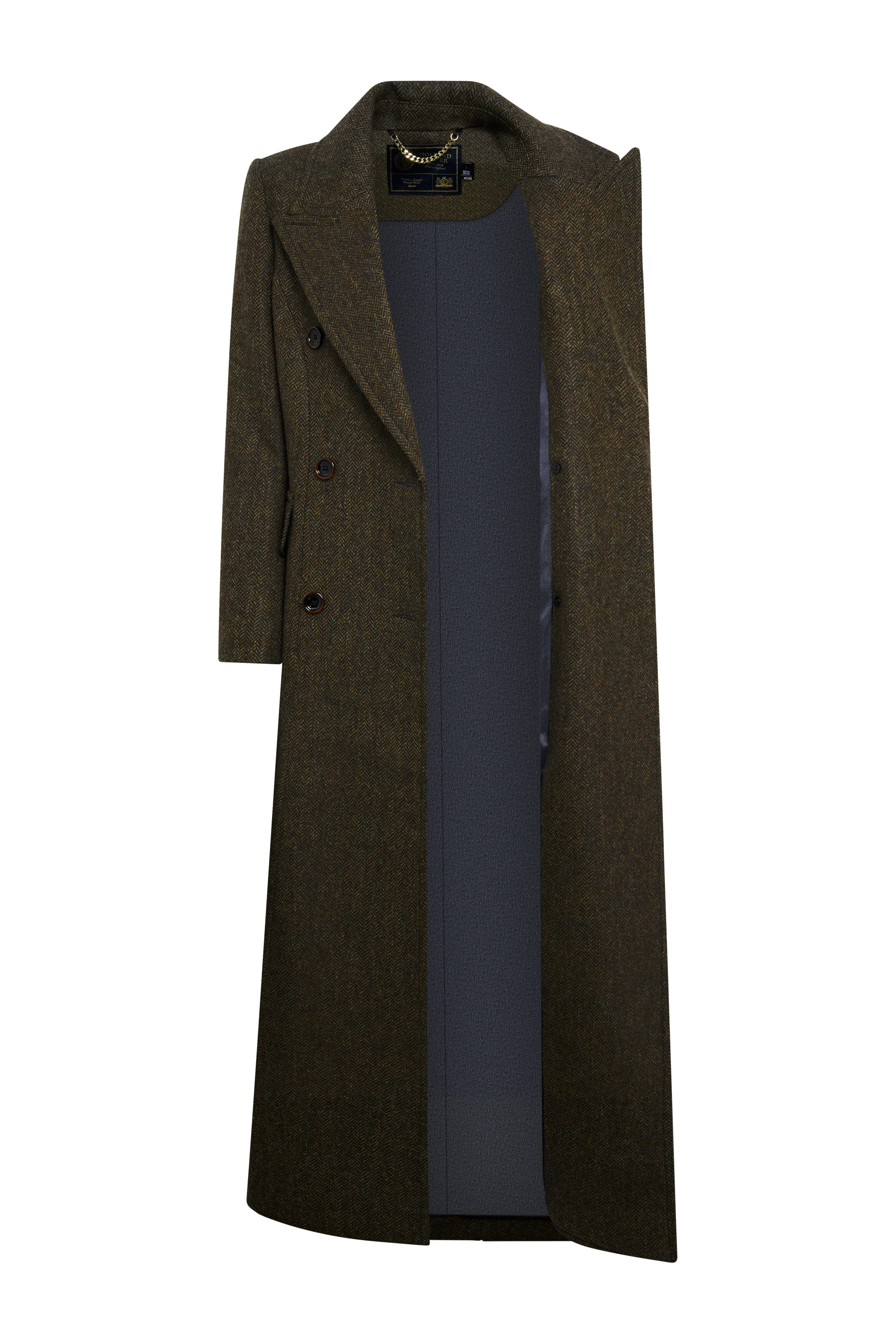 Kensington Coat (Dark Green Herringbone) - Image 10
