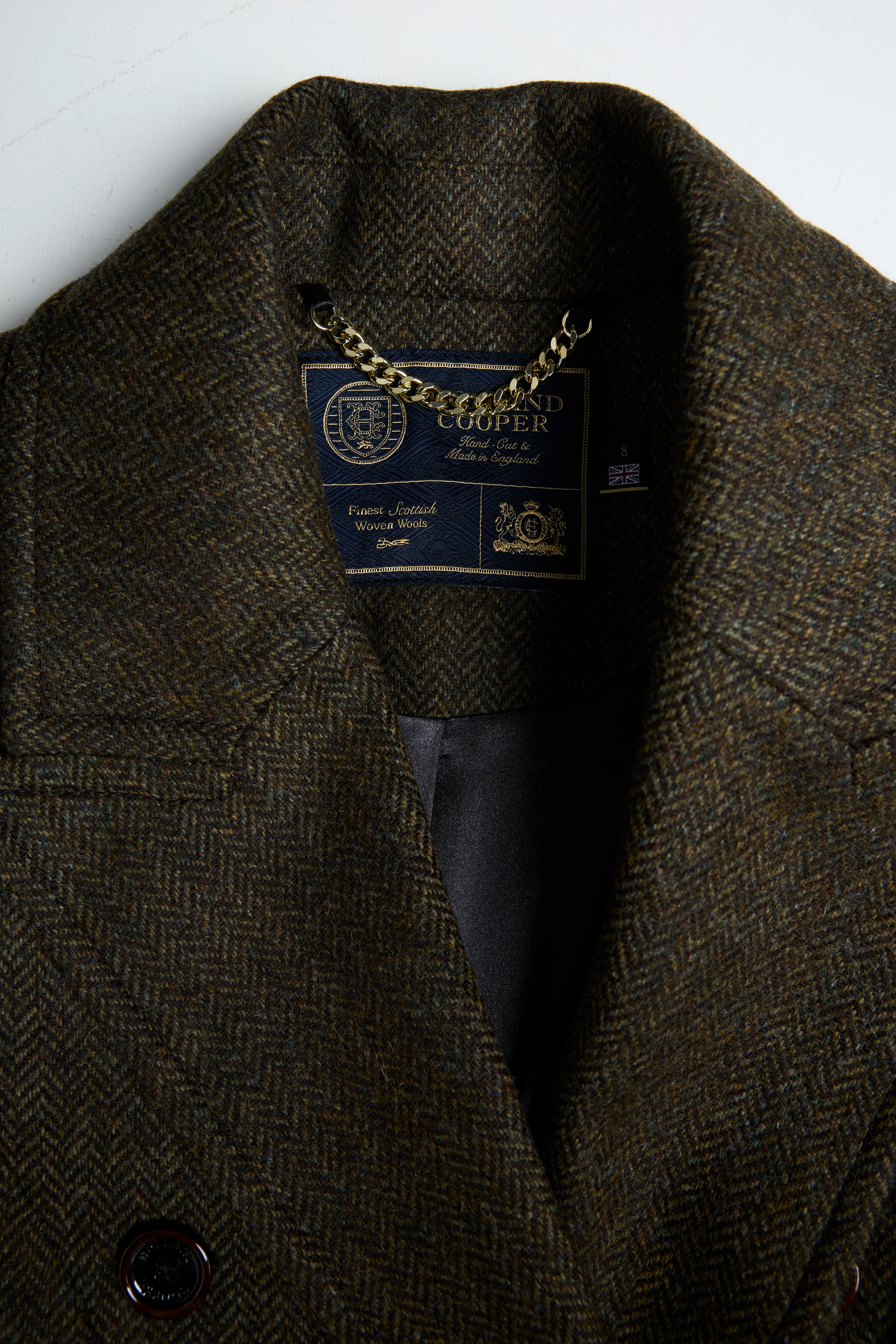 Kensington Coat (Dark Green Herringbone) - Image 11