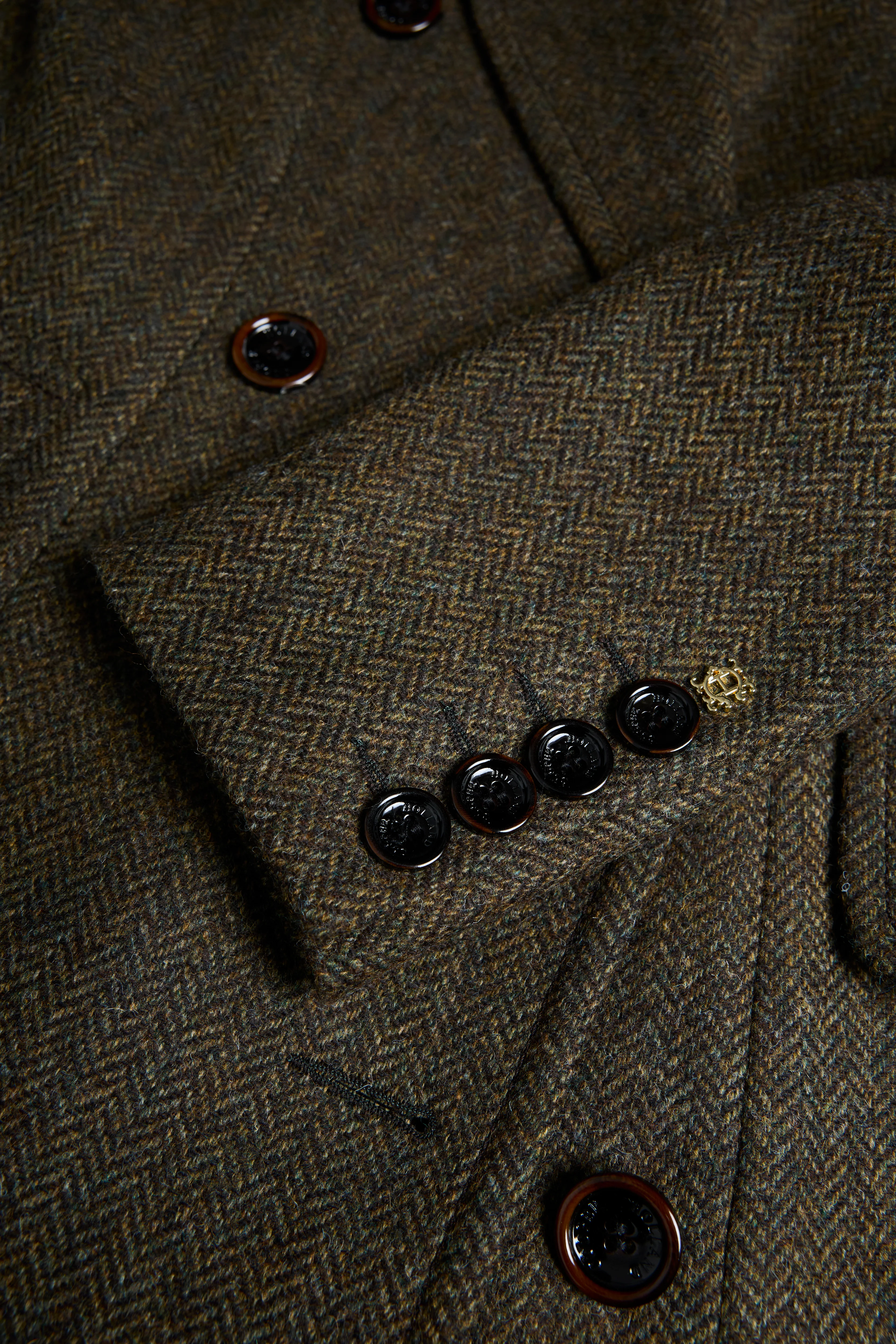 Kensington Coat (Dark Green Herringbone) - Image 12