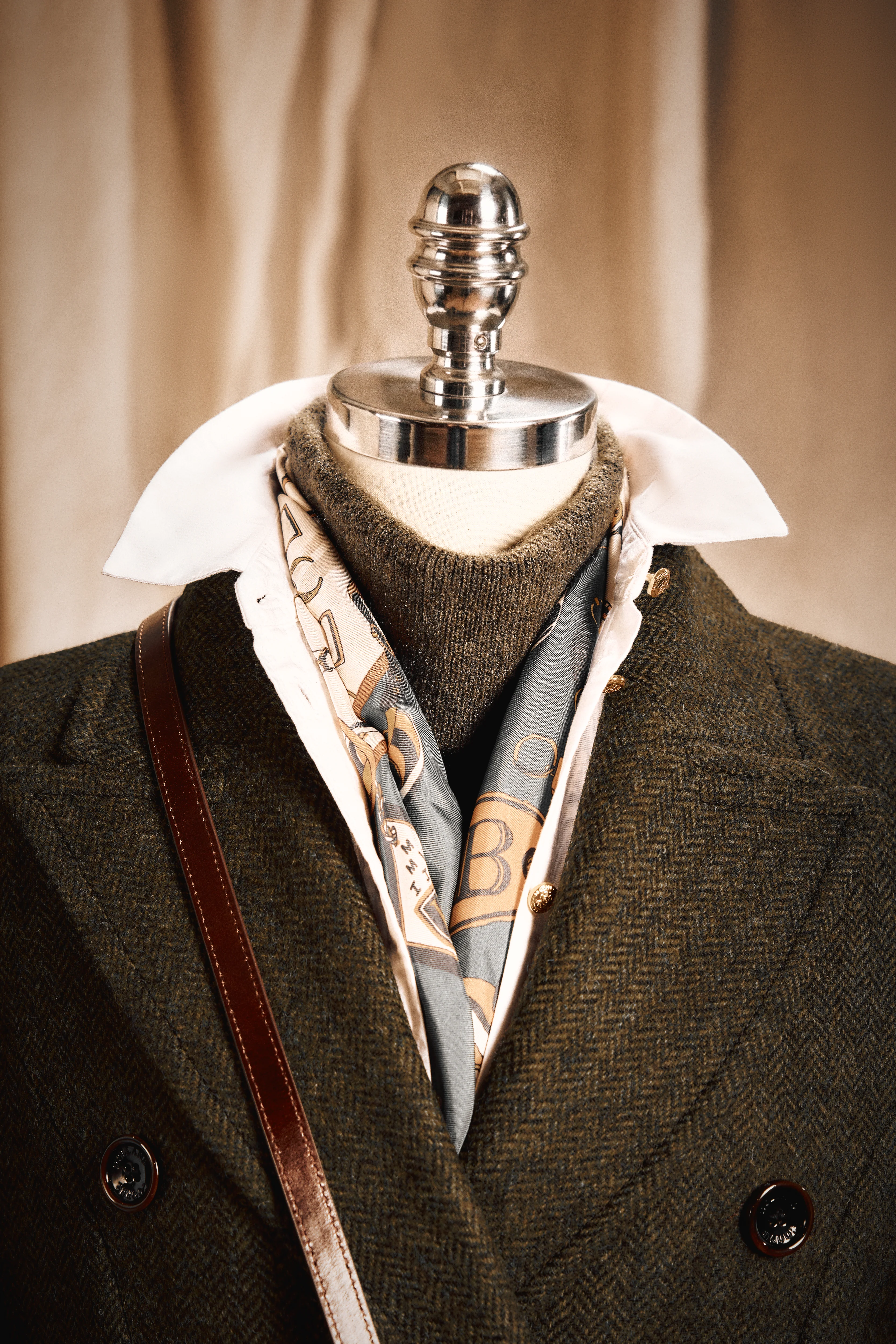 Kensington Coat (Dark Green Herringbone) - Image 8