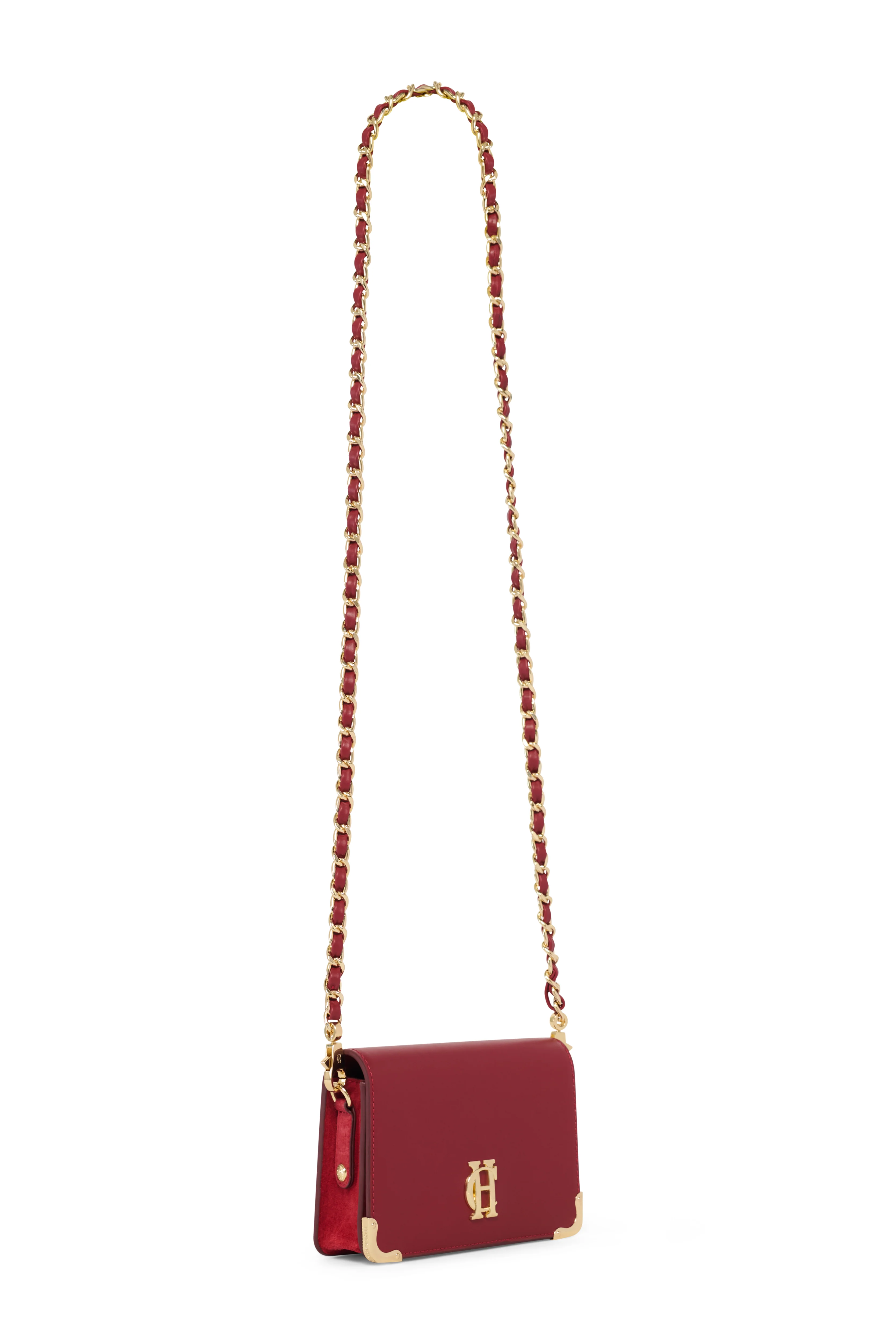 Kensington Crossbody Bag (Deep Red Leather) - Image 6