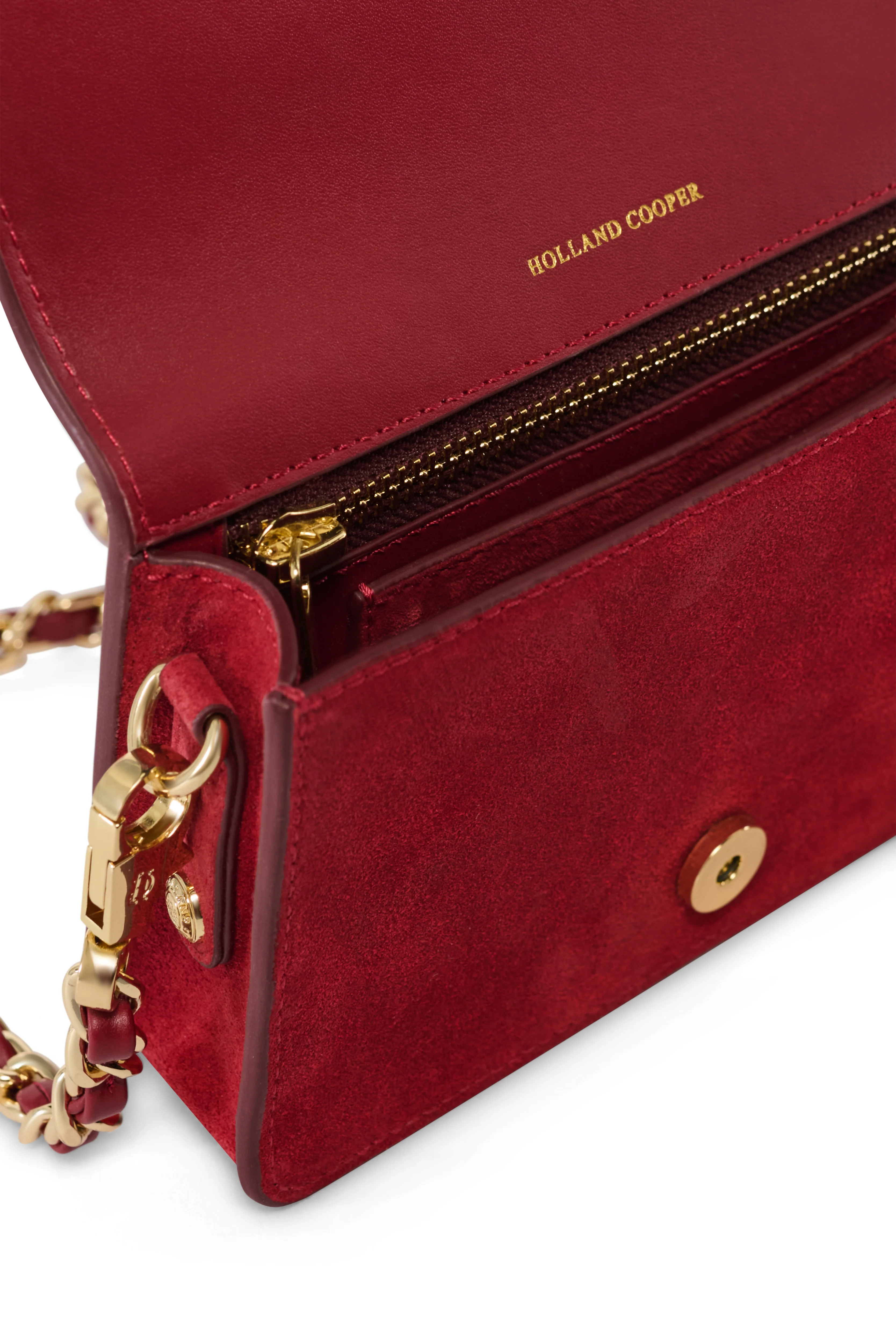 Kensington Crossbody Bag (Deep Red Leather) - Image 7
