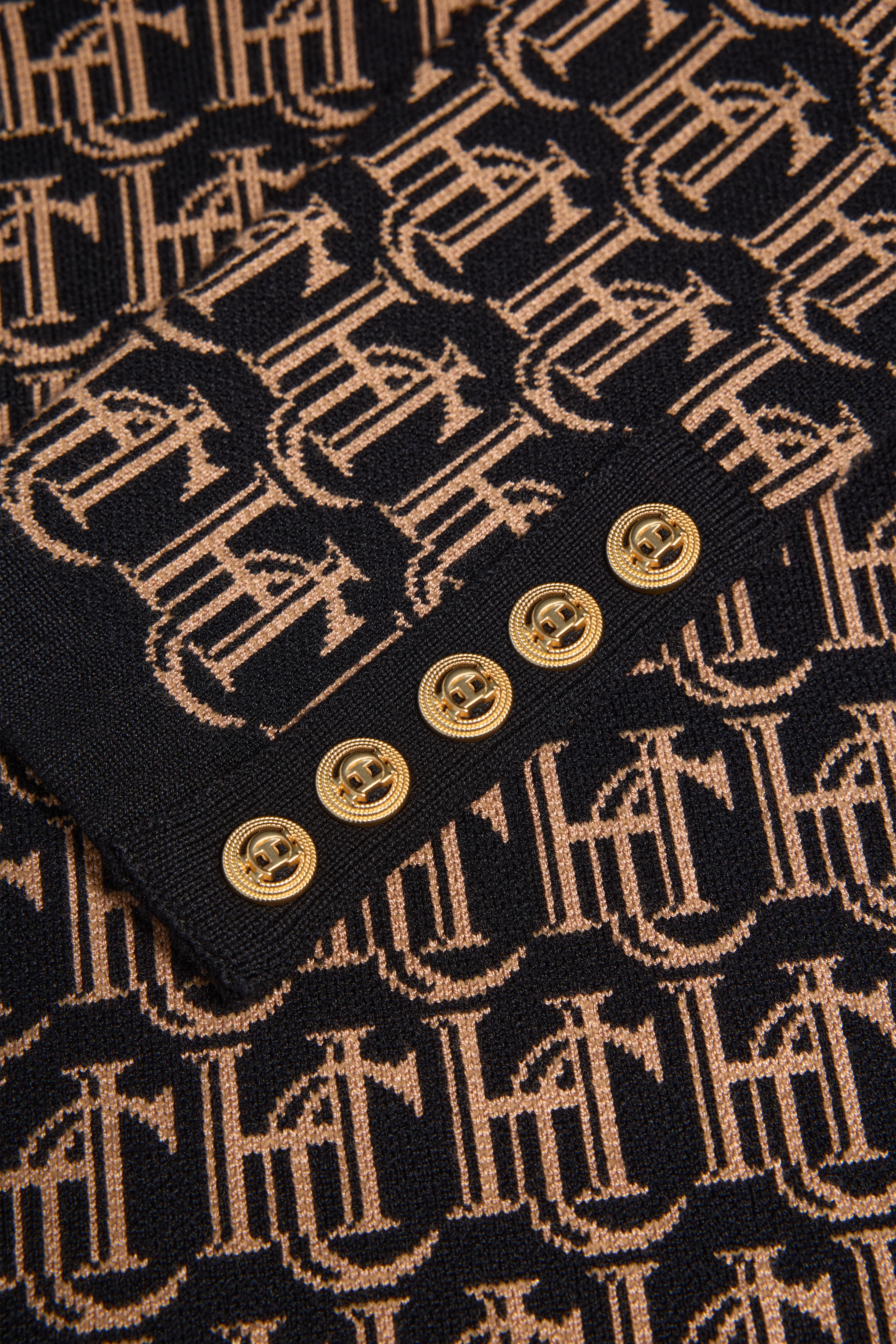 Kensington Micro Jacquard Dress (Black) - Image 7