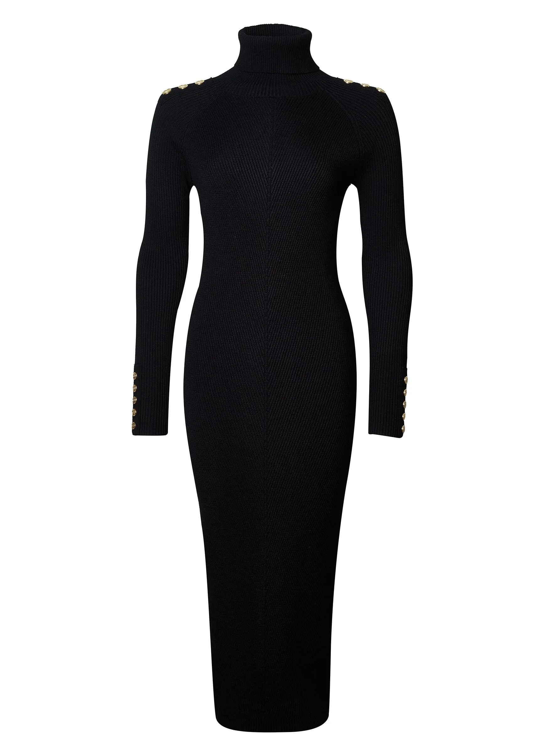 Kensington Midi Jumper Dress (Black) - Image 4