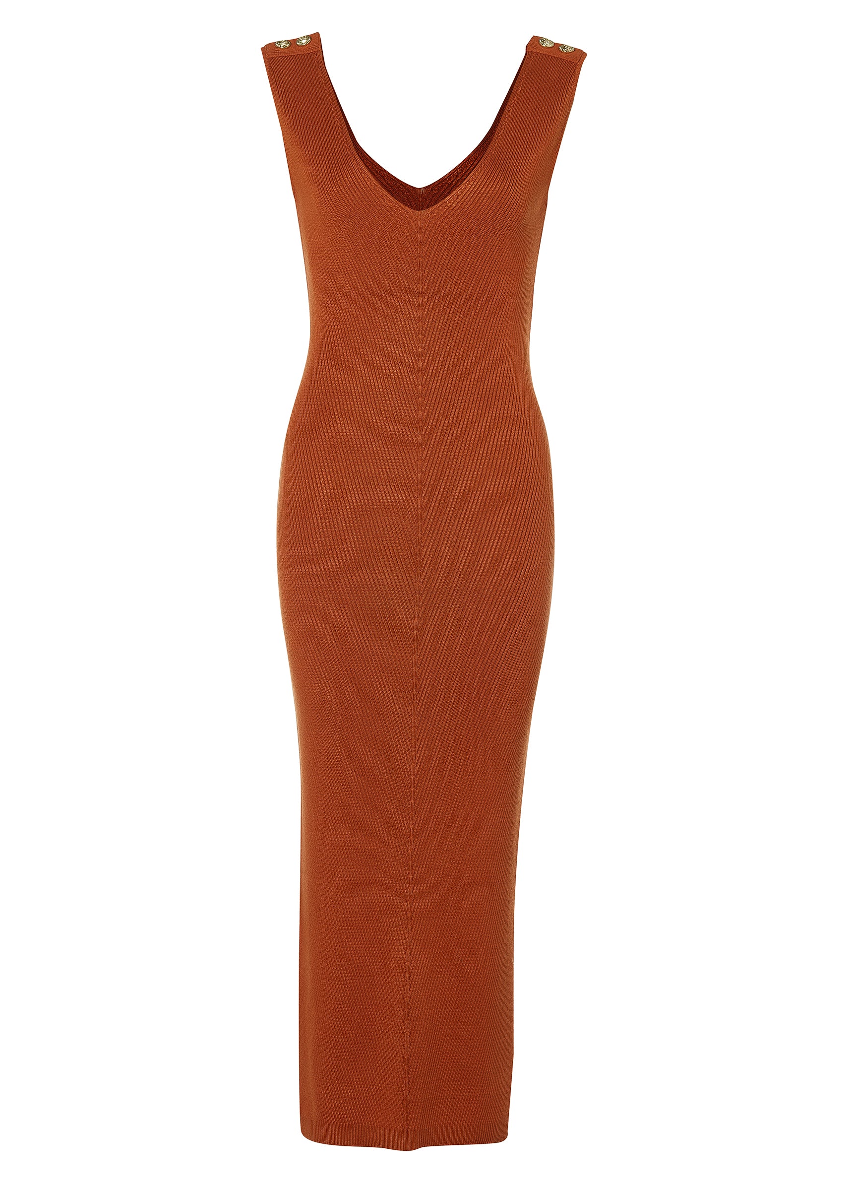 Kensington Sleeveless Dress (Rust) - Image 4