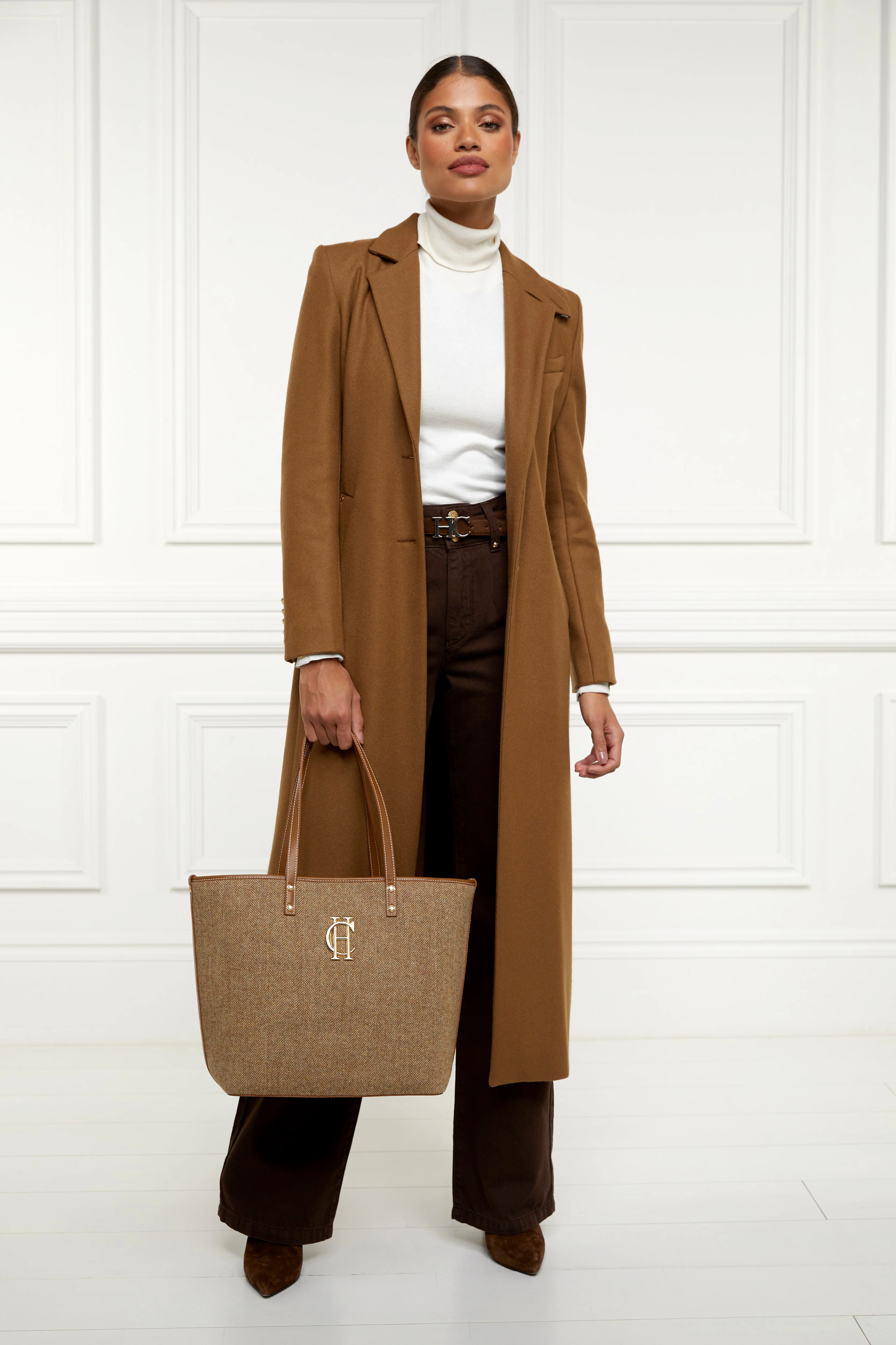 Kensington Tote Bag (Tan Herringbone) - Image 3