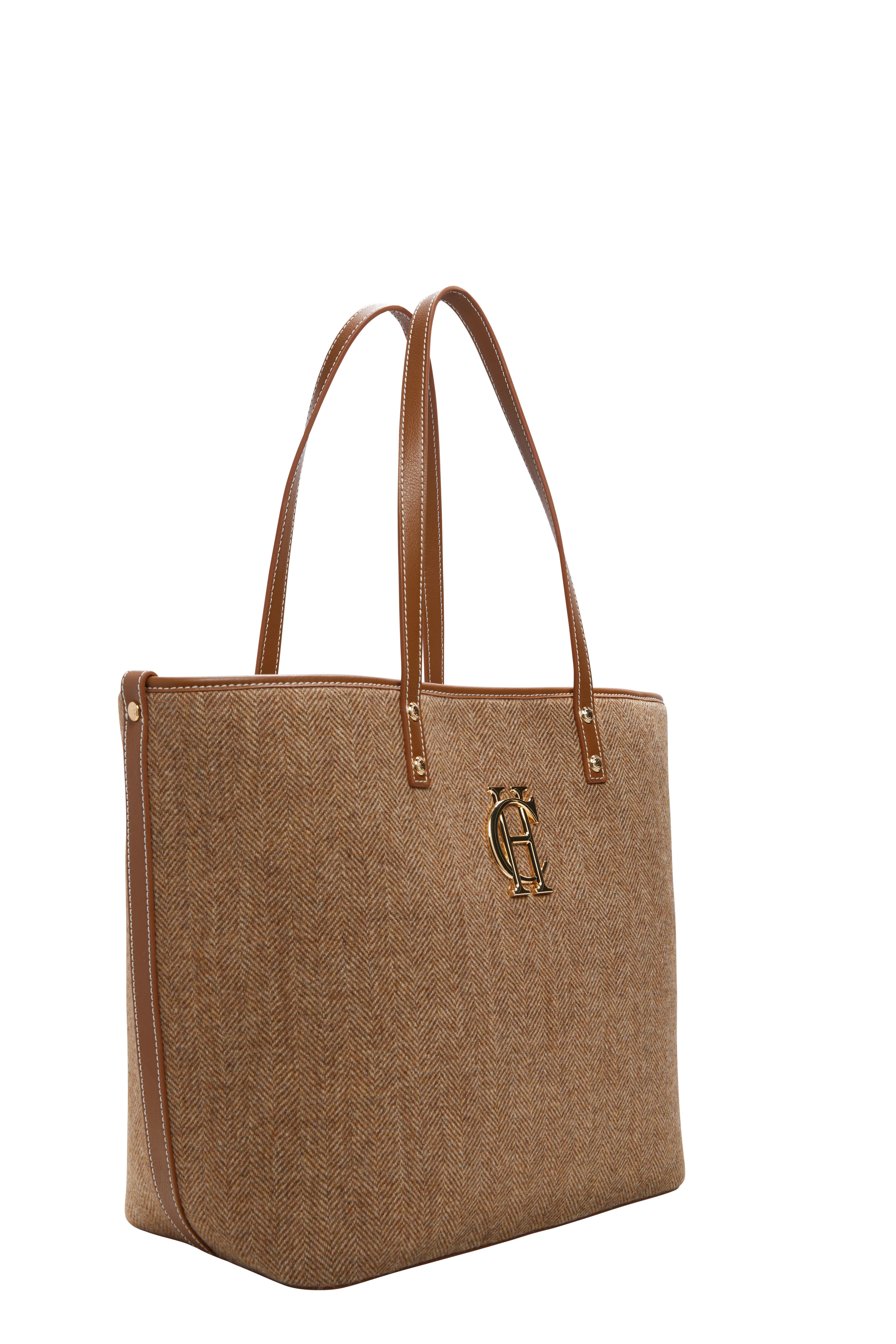 Kensington Tote Bag (Tan Herringbone) - Image 4