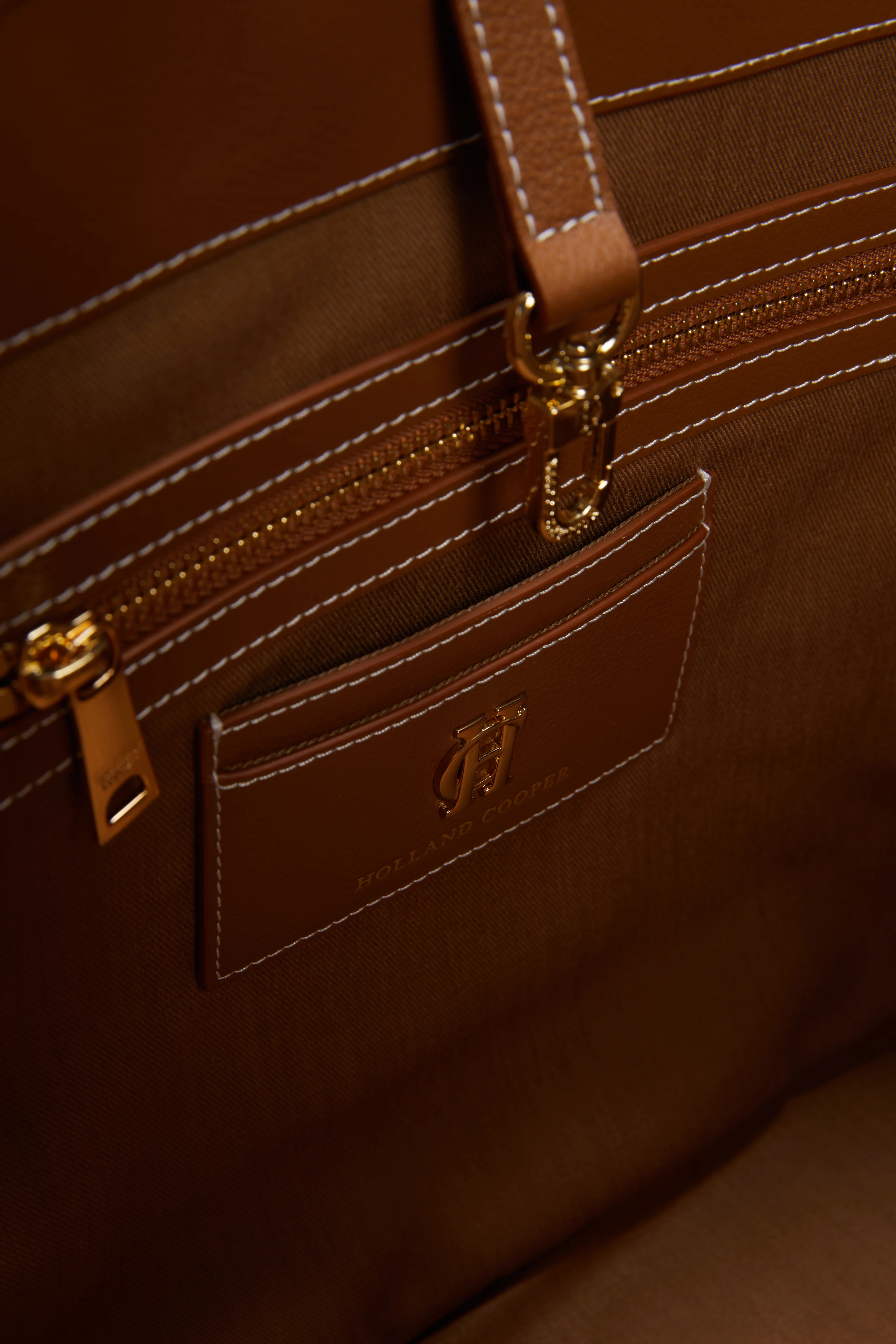 Kensington Tote Bag (Tan Herringbone) - Image 6