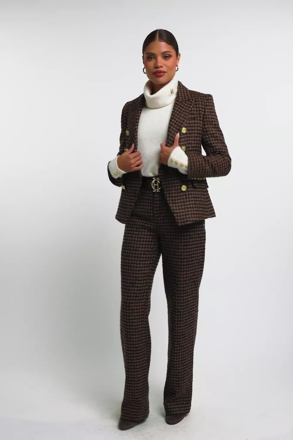 Knightsbridge Blazer (Chocolate Houndstooth) - Image 5