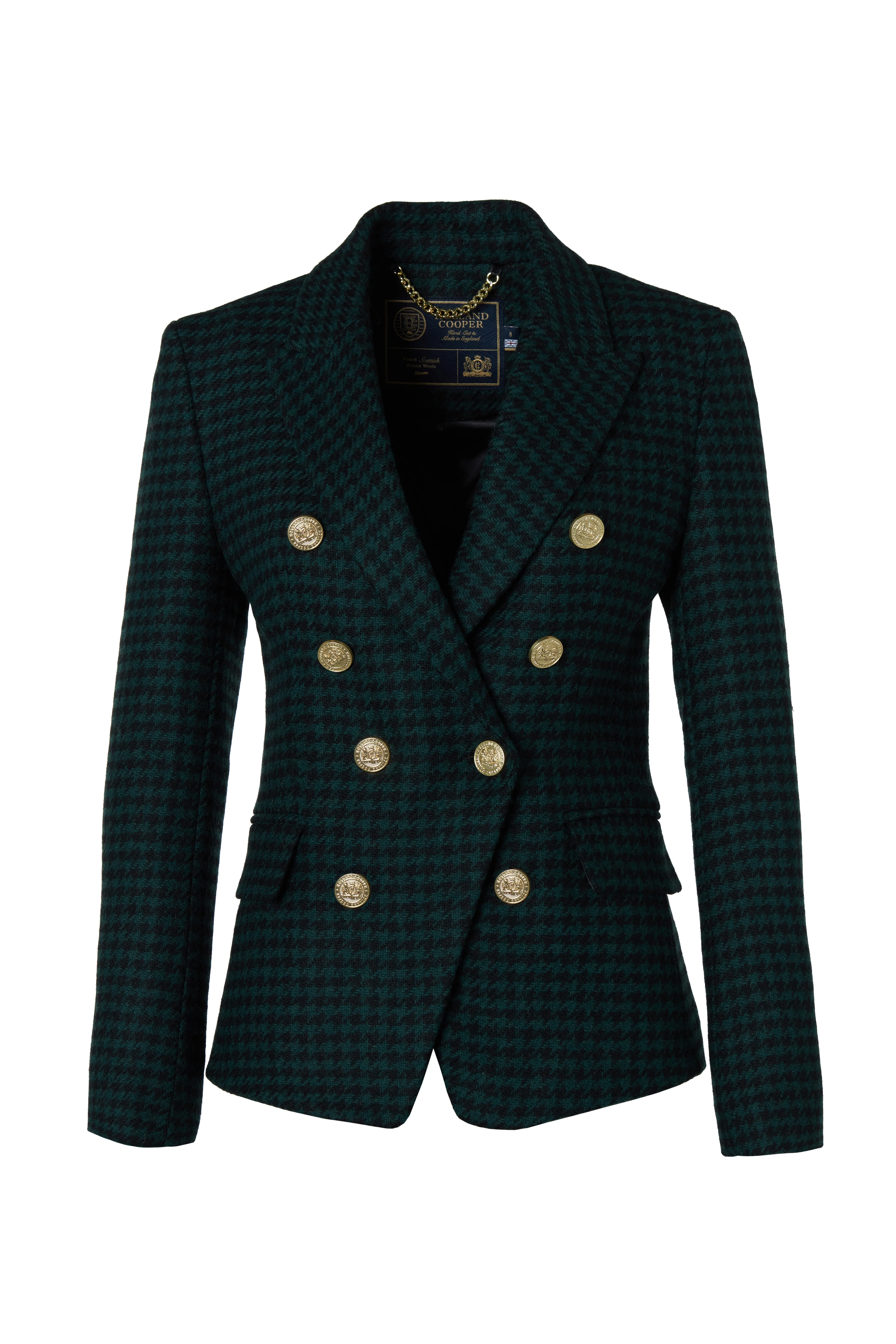 Knightsbridge Blazer (Emerald Houndstooth) - Image 4