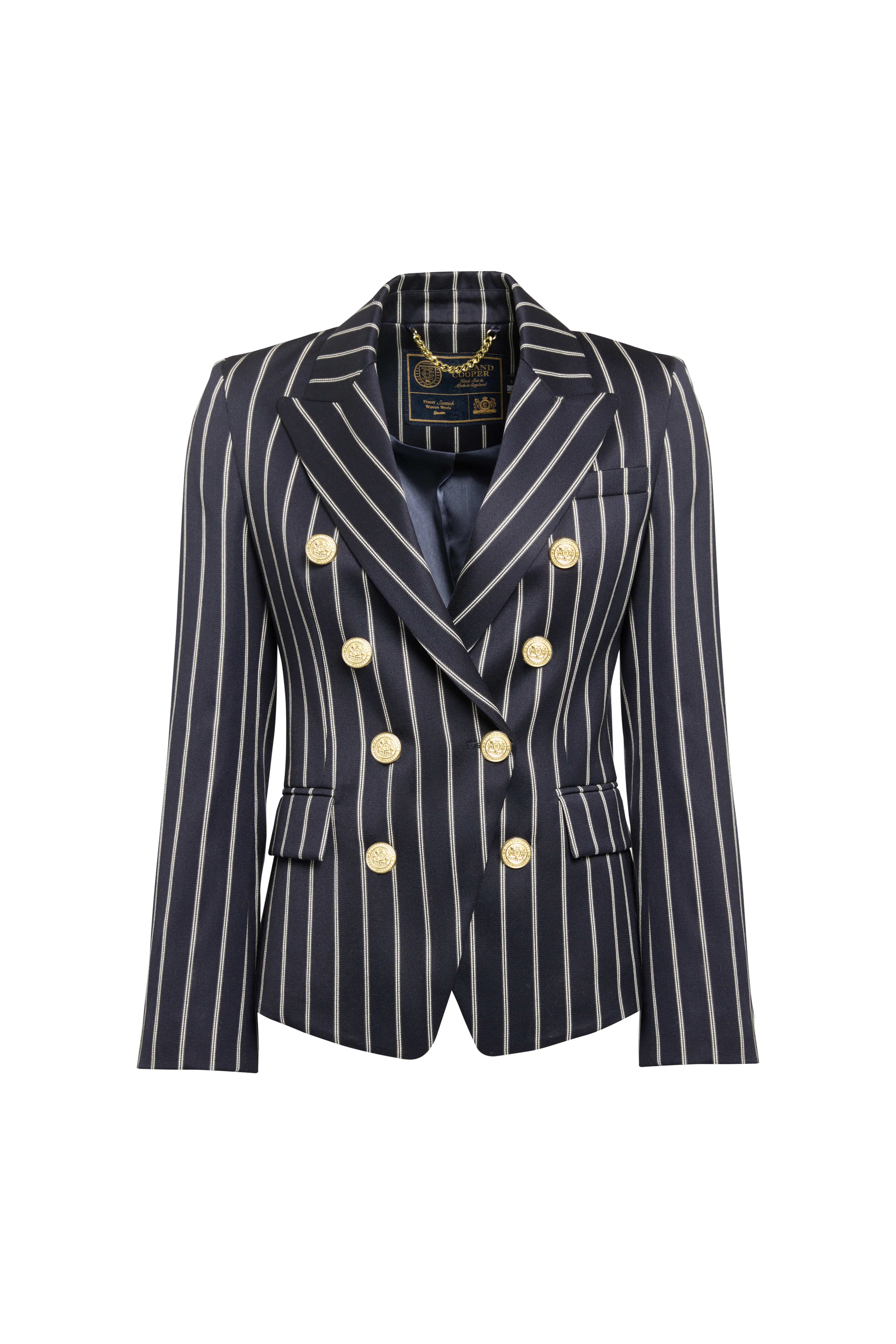 Knightsbridge Blazer (Ink Navy Wide Stripe) - Image 4