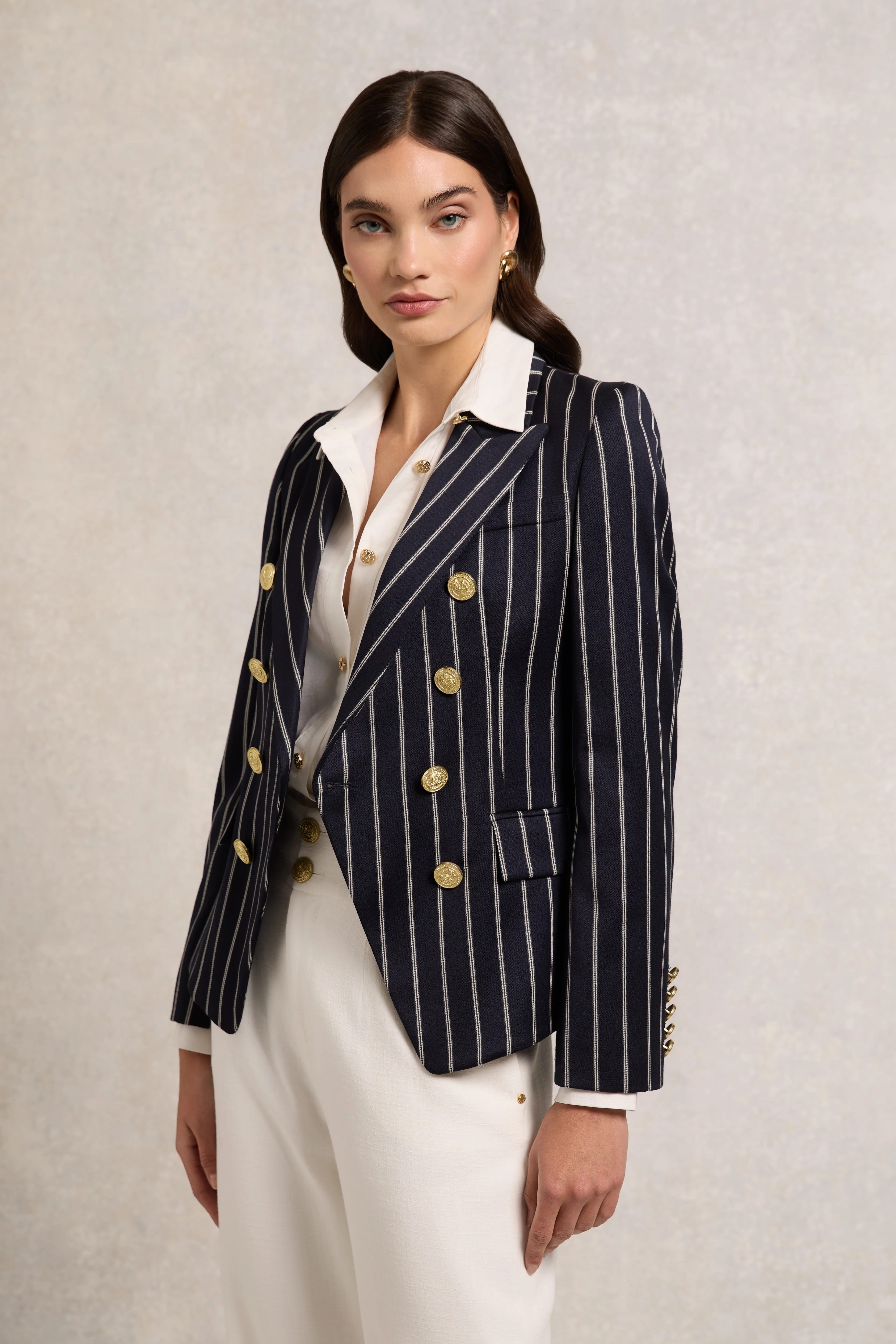 Knightsbridge Blazer (Ink Navy Wide Stripe) - Image 6