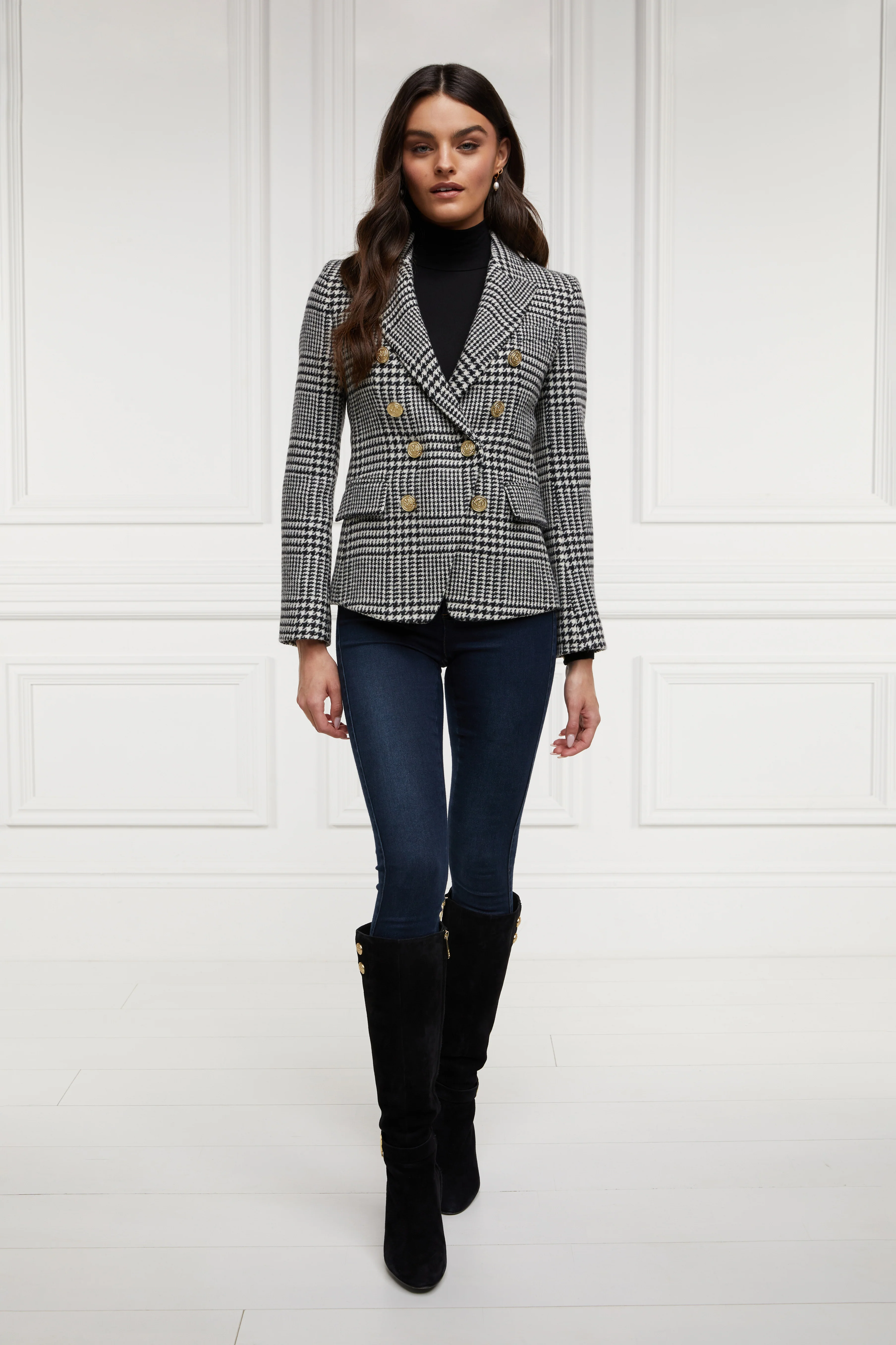 Knightsbridge Blazer (Large Scale Prince Of Wales Mono) - Image 2
