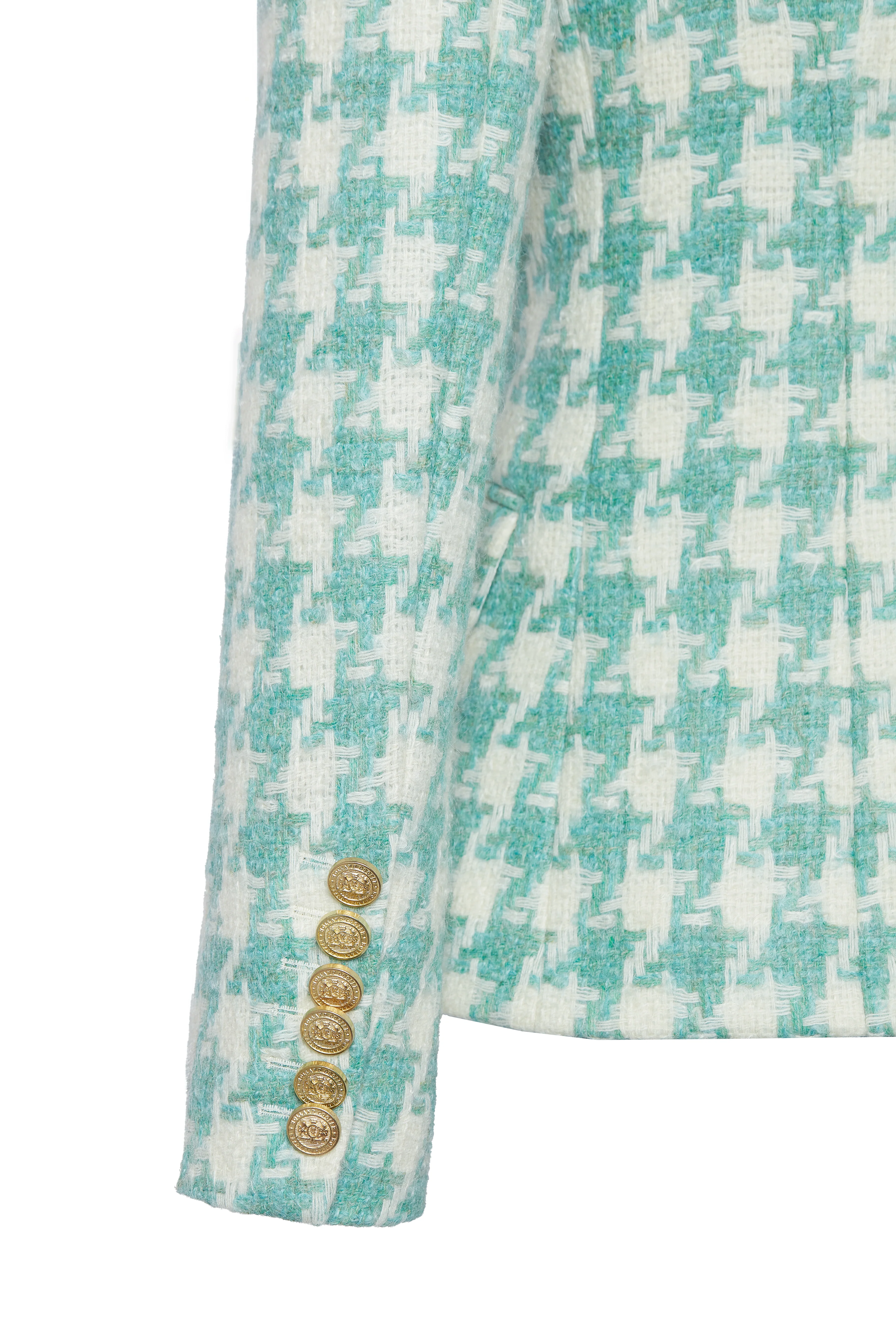 Knightsbridge Blazer (Large Scale Teal Houndstooth) - Image 11