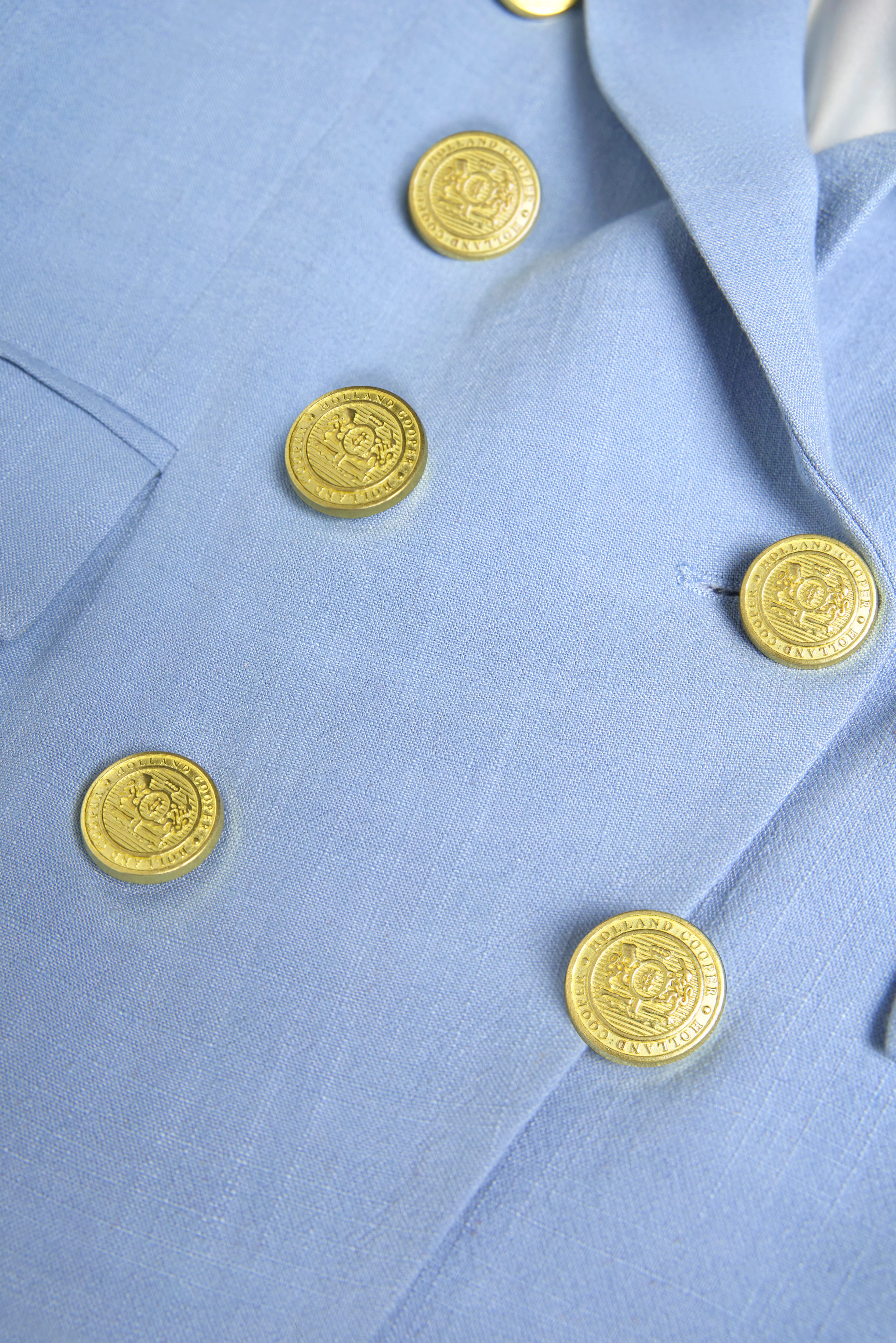 Knightsbridge Blazer (Ice Blue Linen) - Image 10
