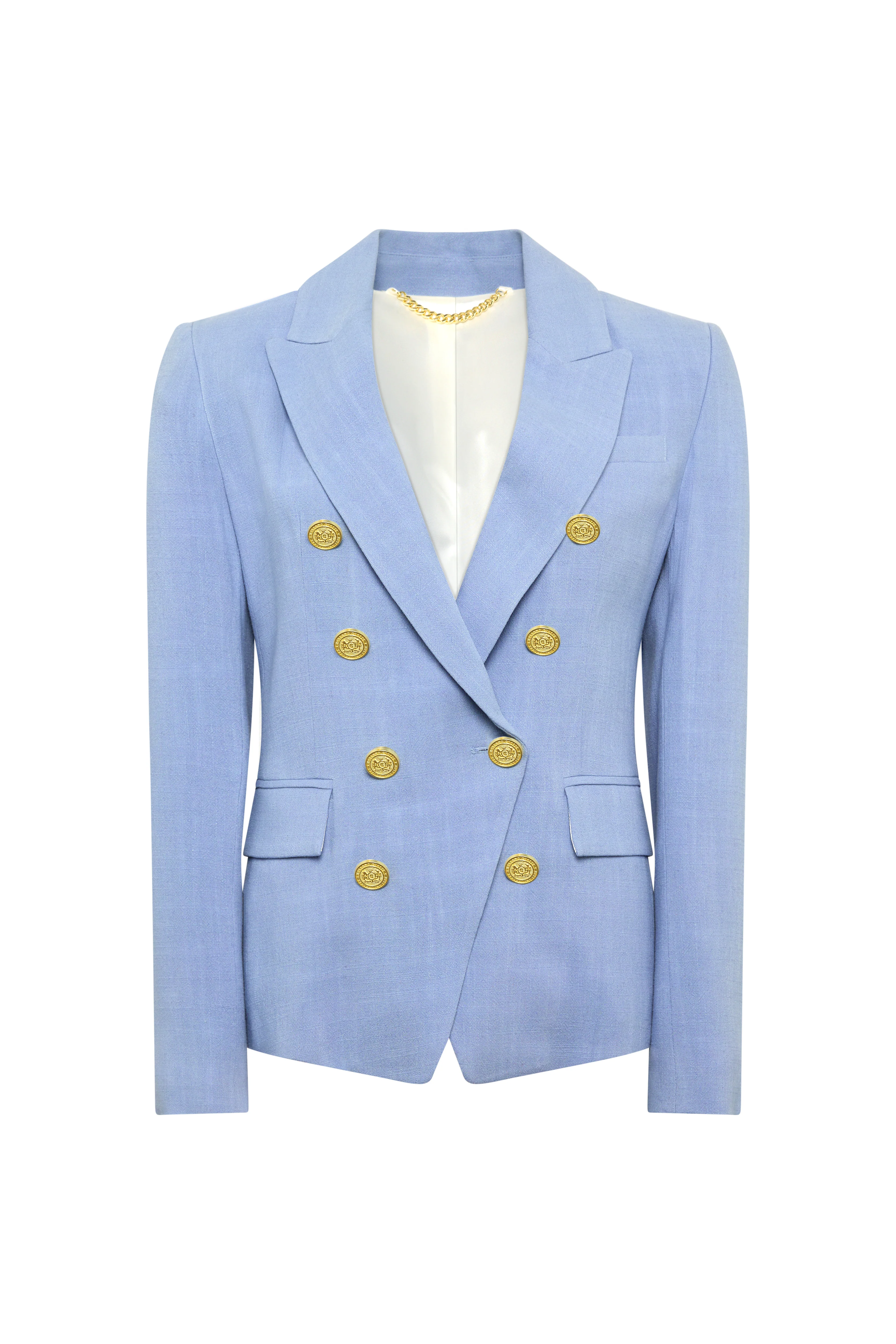 Knightsbridge Blazer (Ice Blue Linen) - Image 7