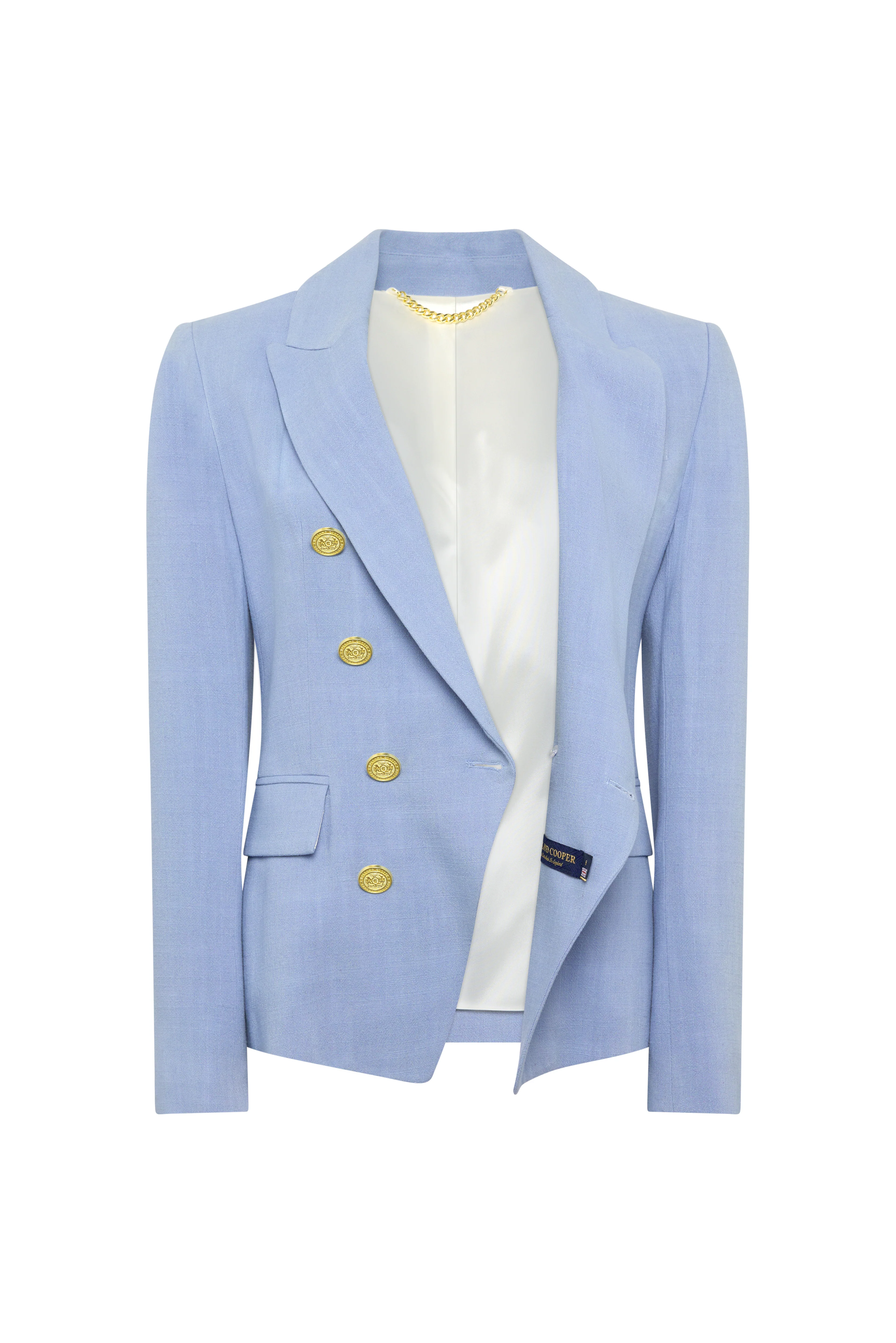 Knightsbridge Blazer (Ice Blue Linen) - Image 8