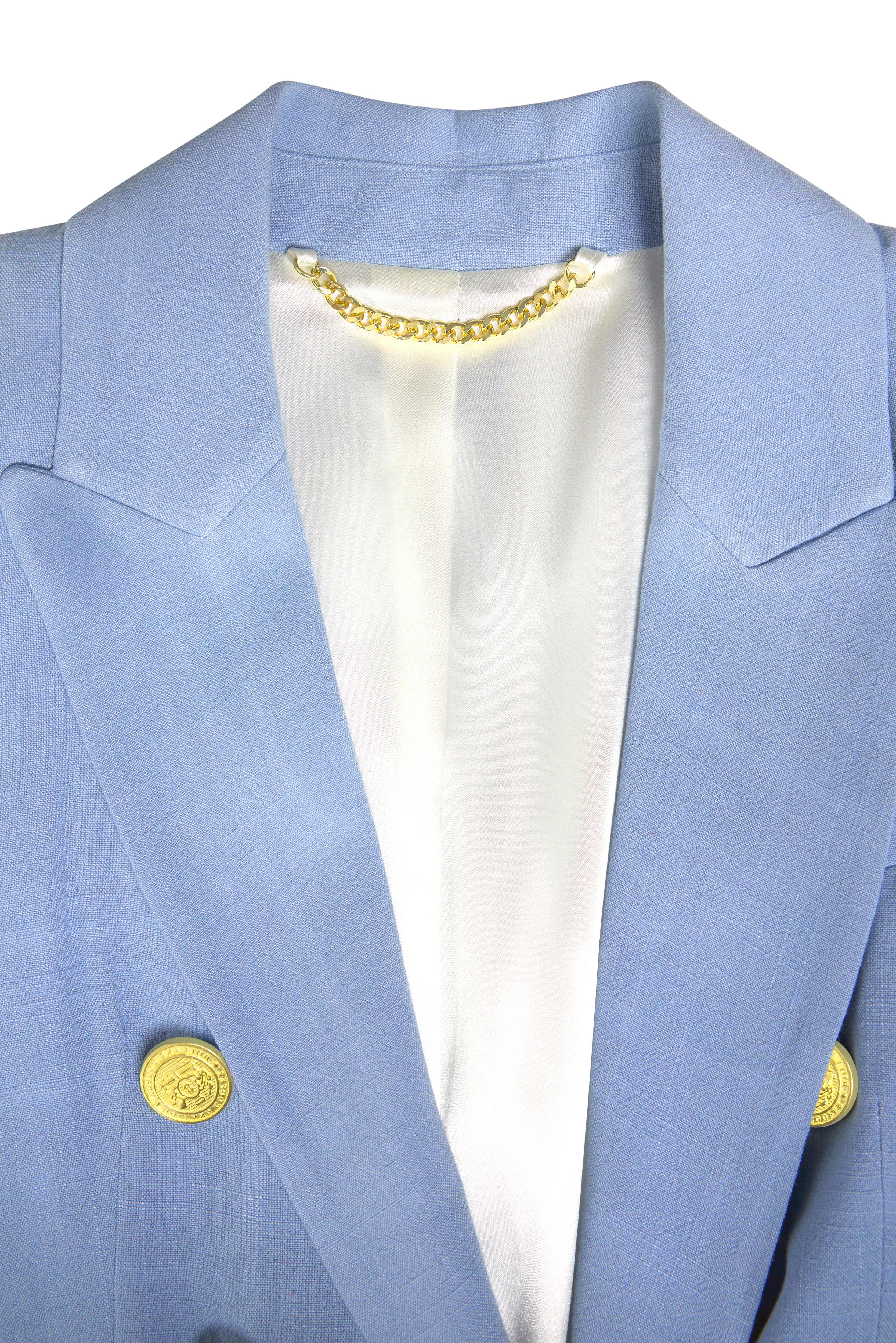 Knightsbridge Blazer (Ice Blue Linen) - Image 9