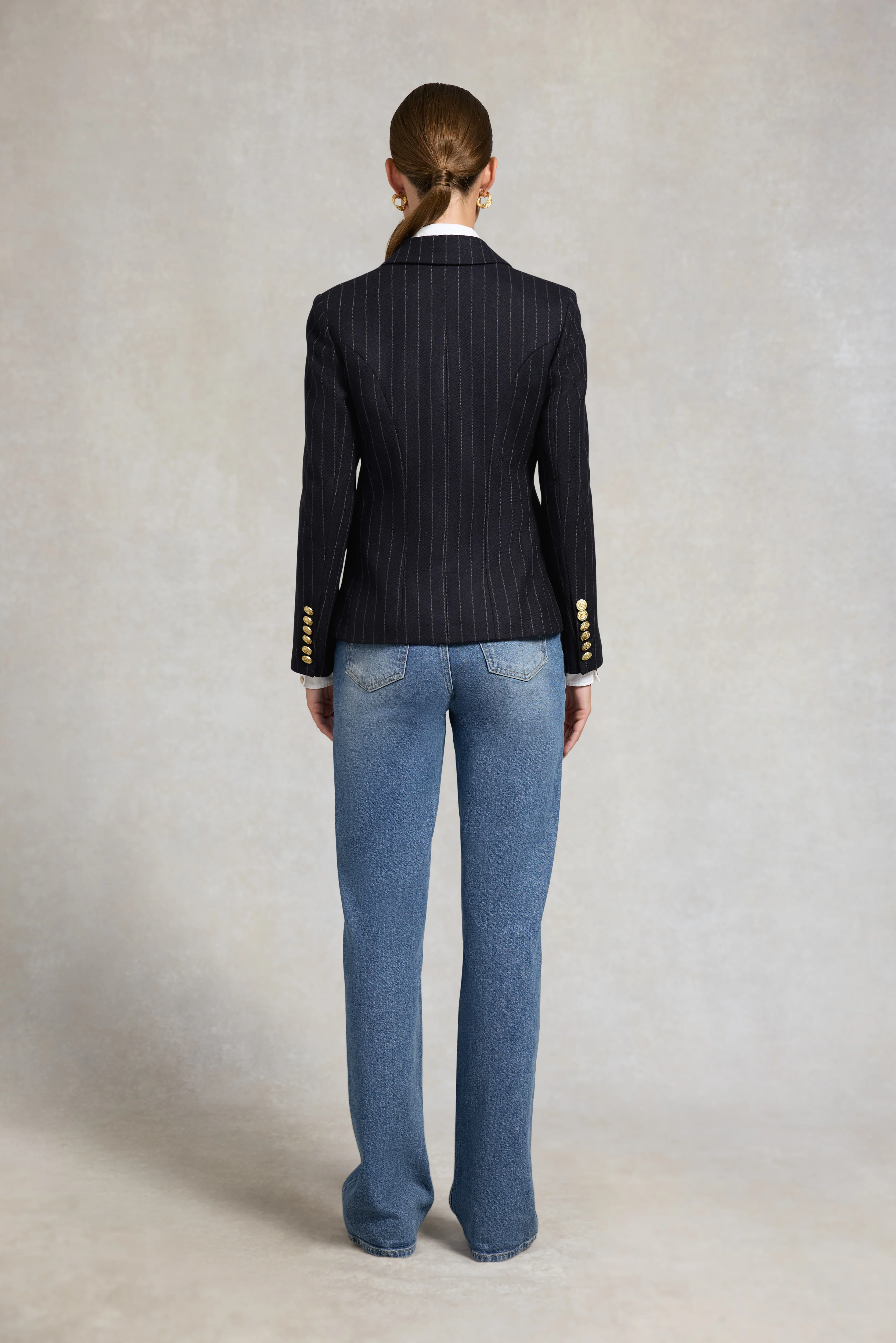 Knightsbridge Blazer (Navy Chalk Pinstripe) - Image 4