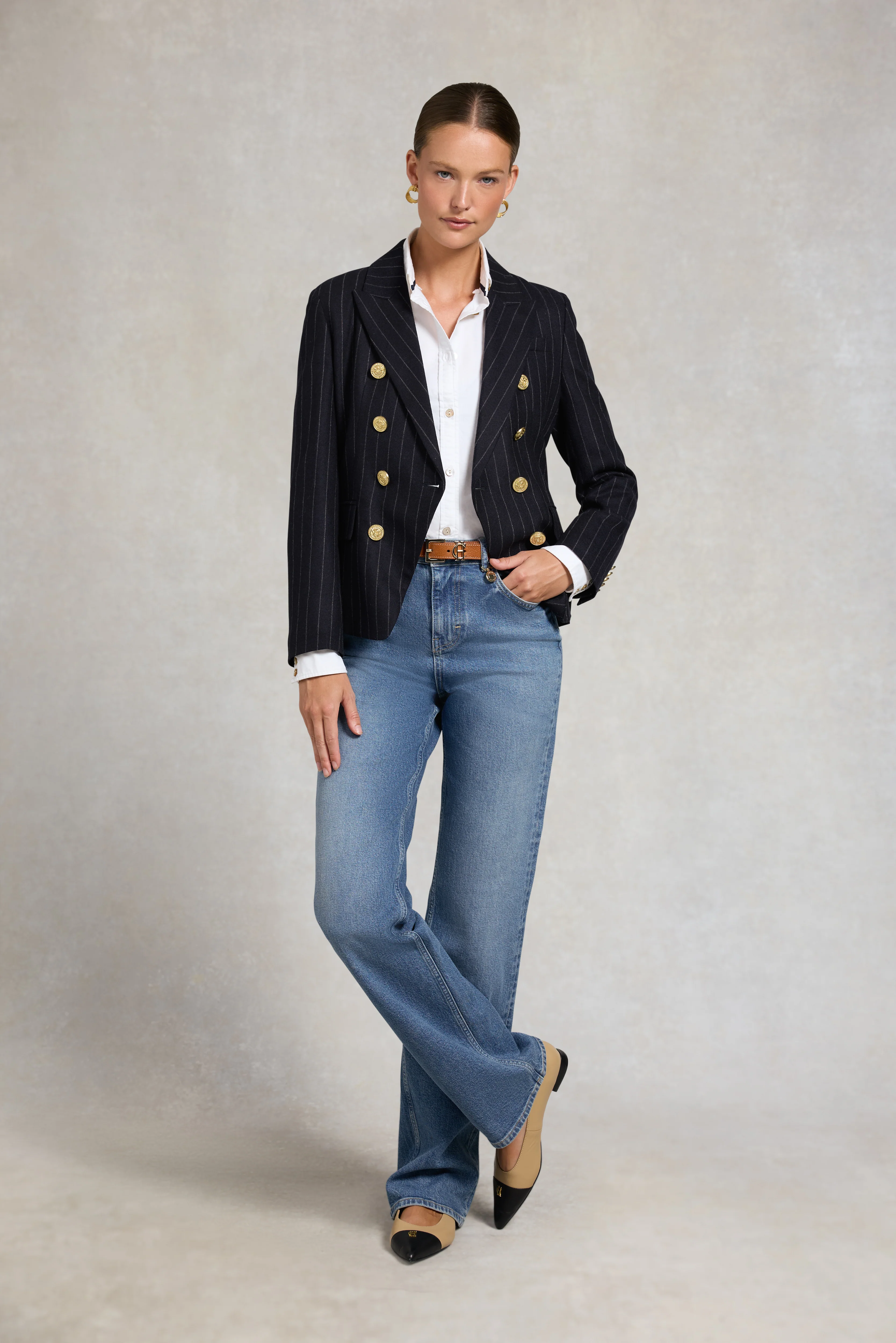 Knightsbridge Blazer (Navy Chalk Pinstripe) - Image 5