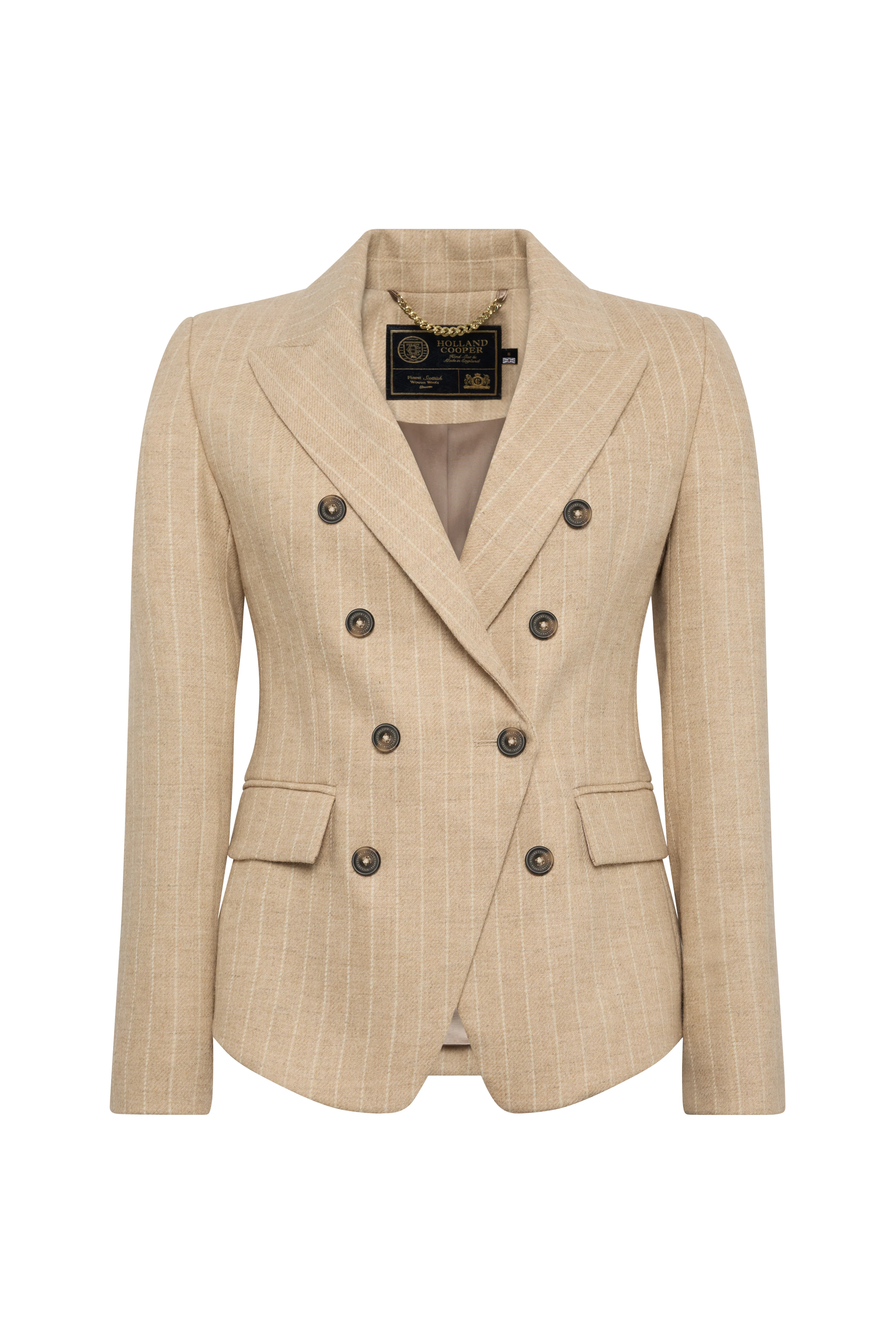 Knightsbridge Blazer (Oatmeal Pinstripe) - Image 4