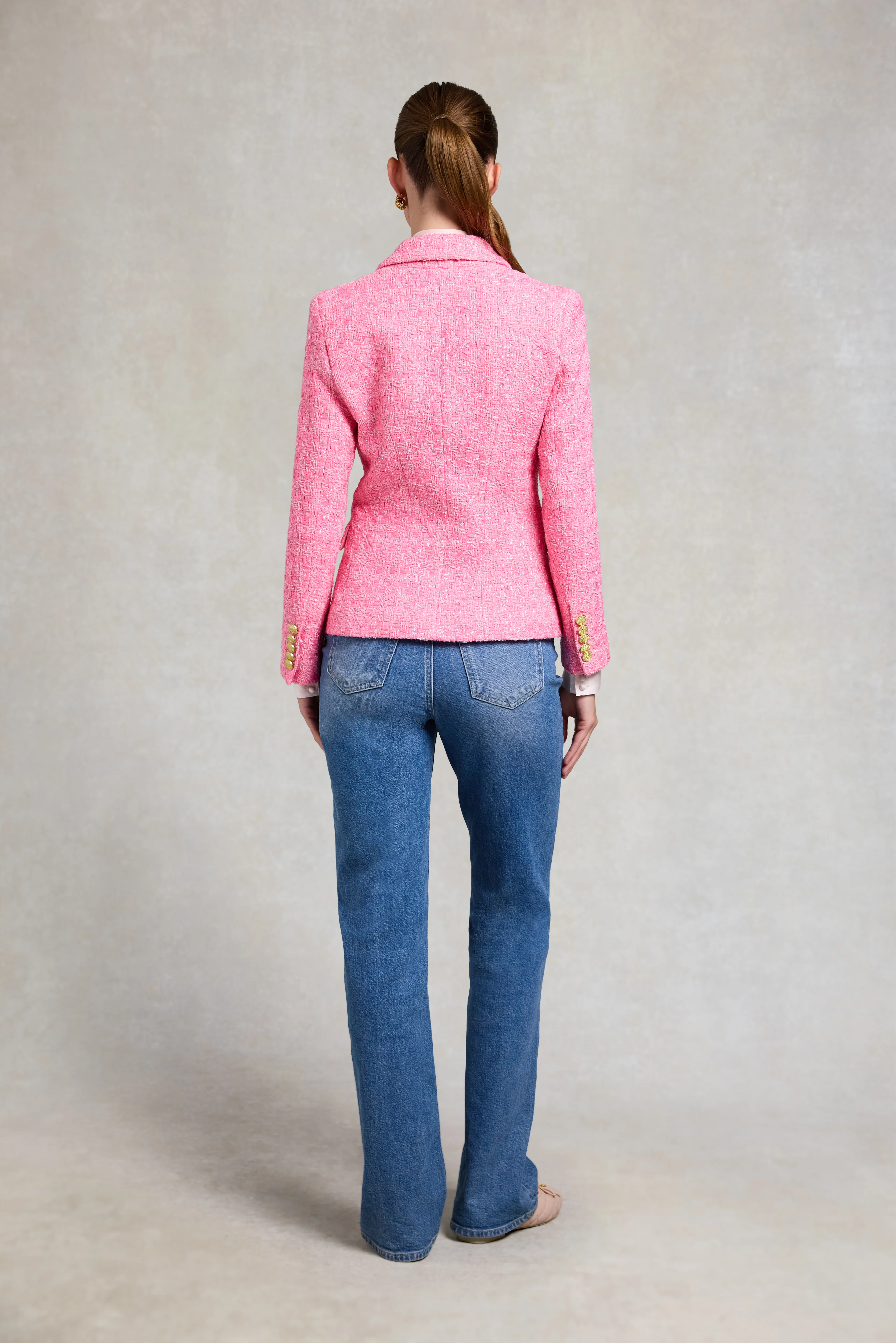 Knightsbridge Blazer (Pink Pop Boucle) - Image 4