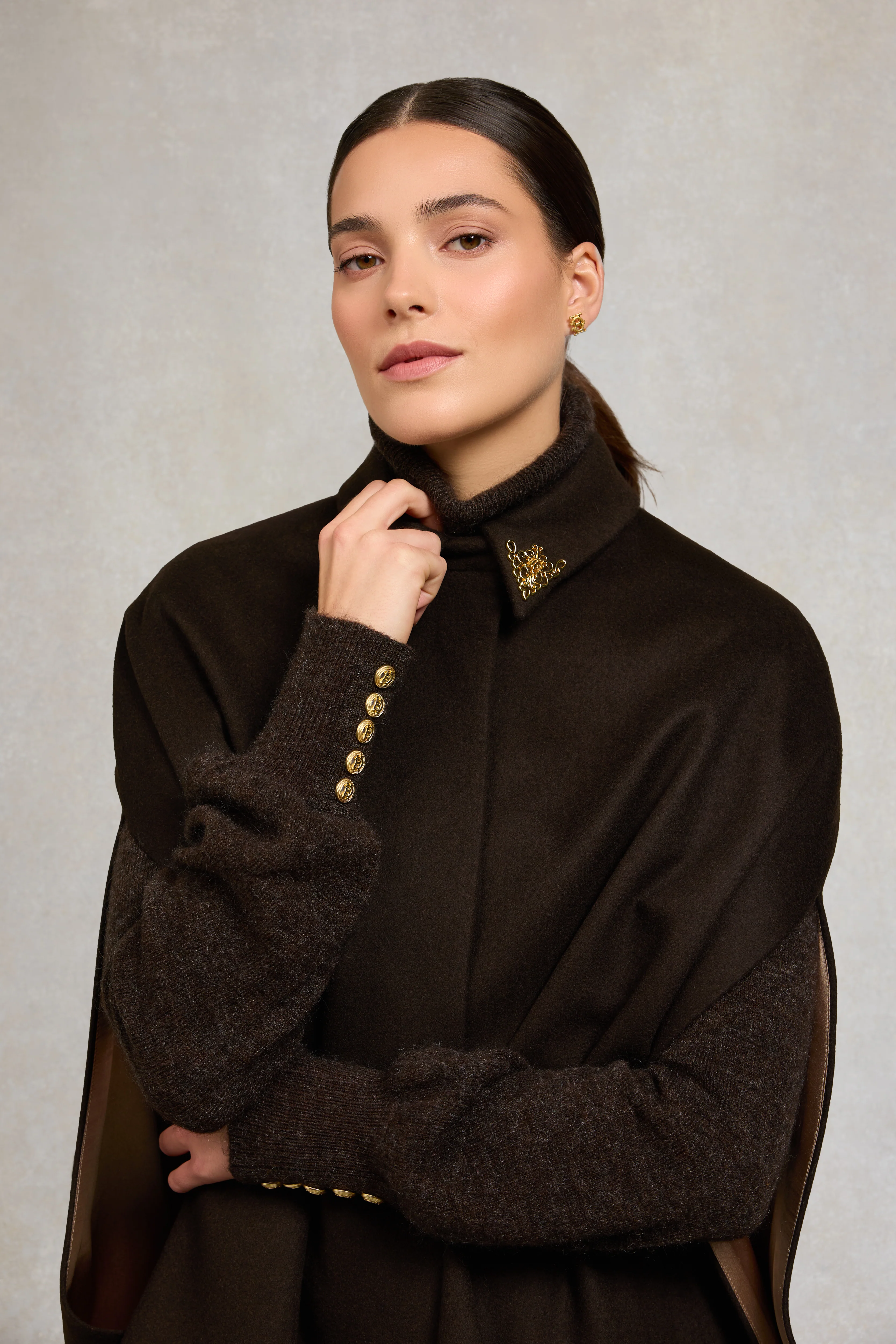 Knightsbridge Cape (Chocolate) - Image 9