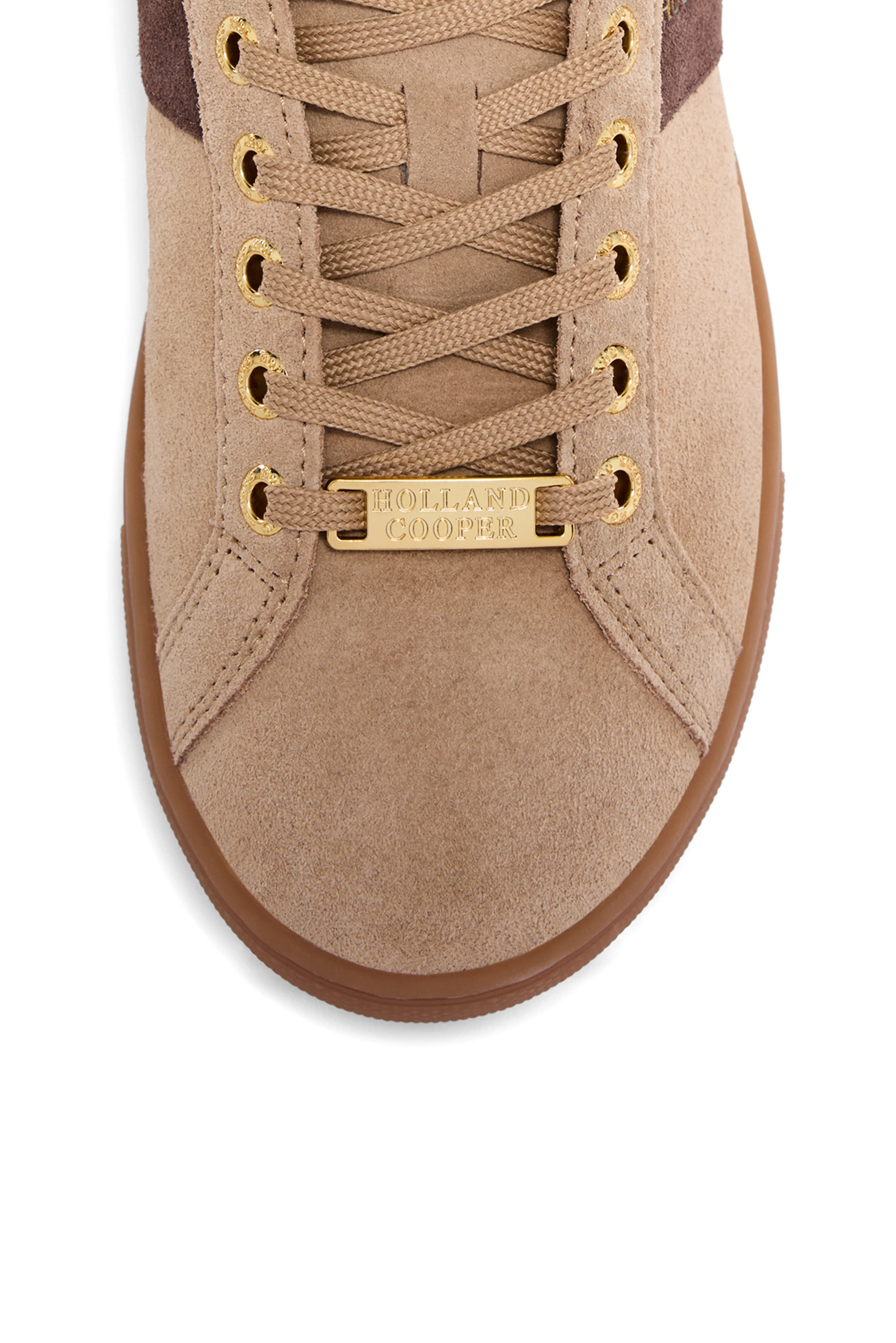 Knightsbridge Court Trainer (Taupe Dark Chocolate) - Image 8