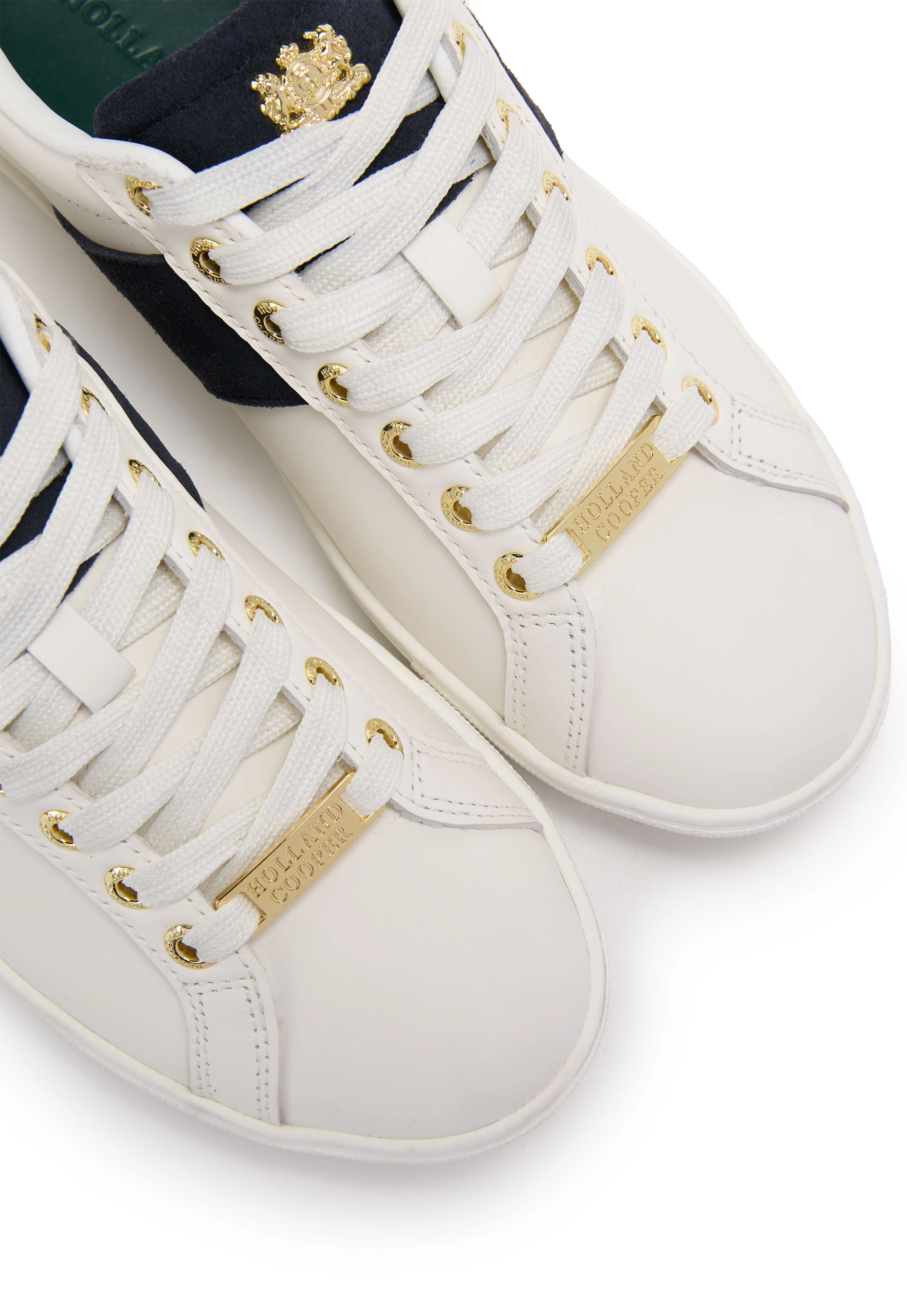 Knightsbridge Court Trainer (White Navy) - Image 4