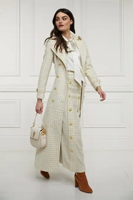 Knightsbridge Maxi Skirt (Ivory Sparkle Tweed) - Image 5