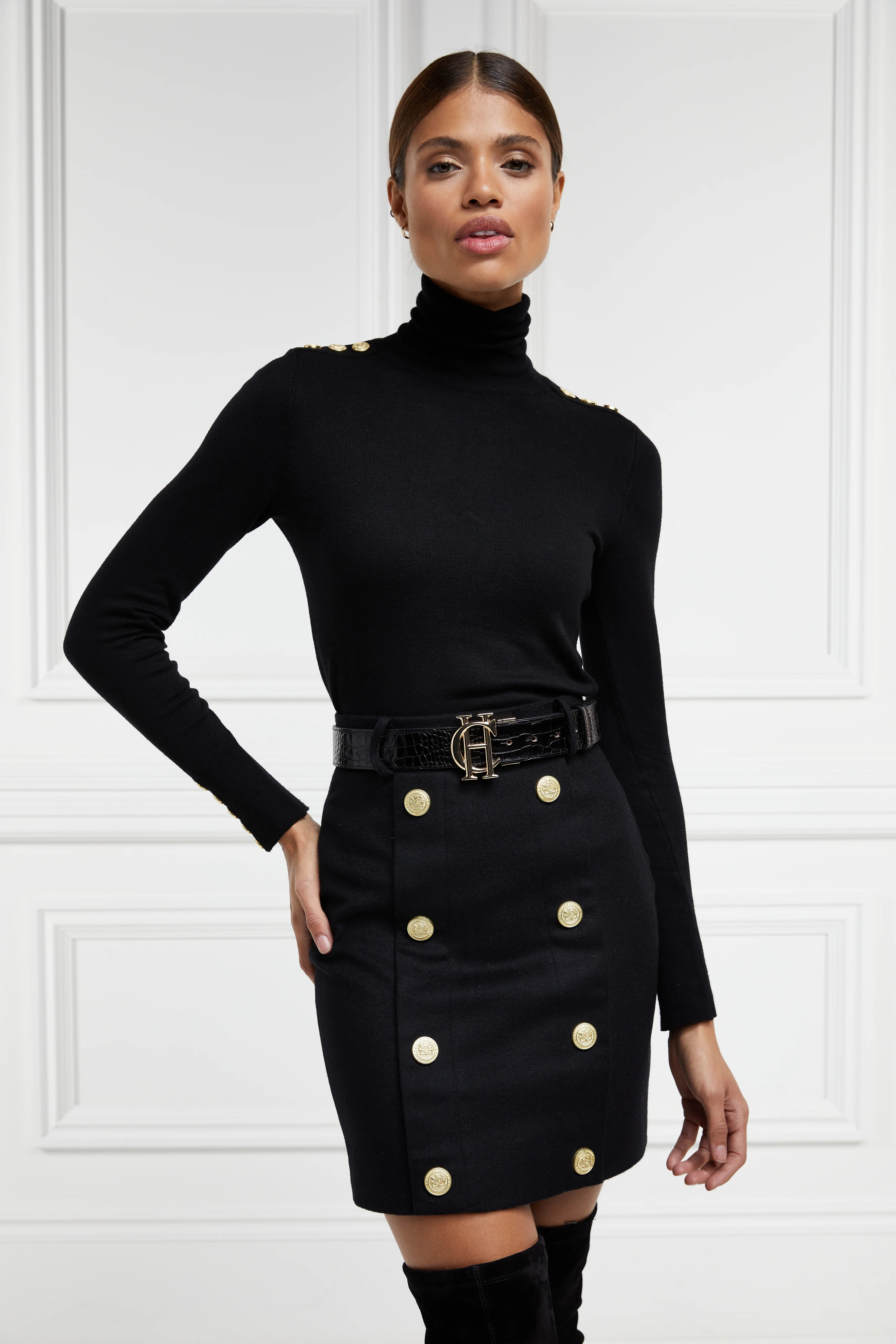 Knightsbridge Skirt (Soft Black)