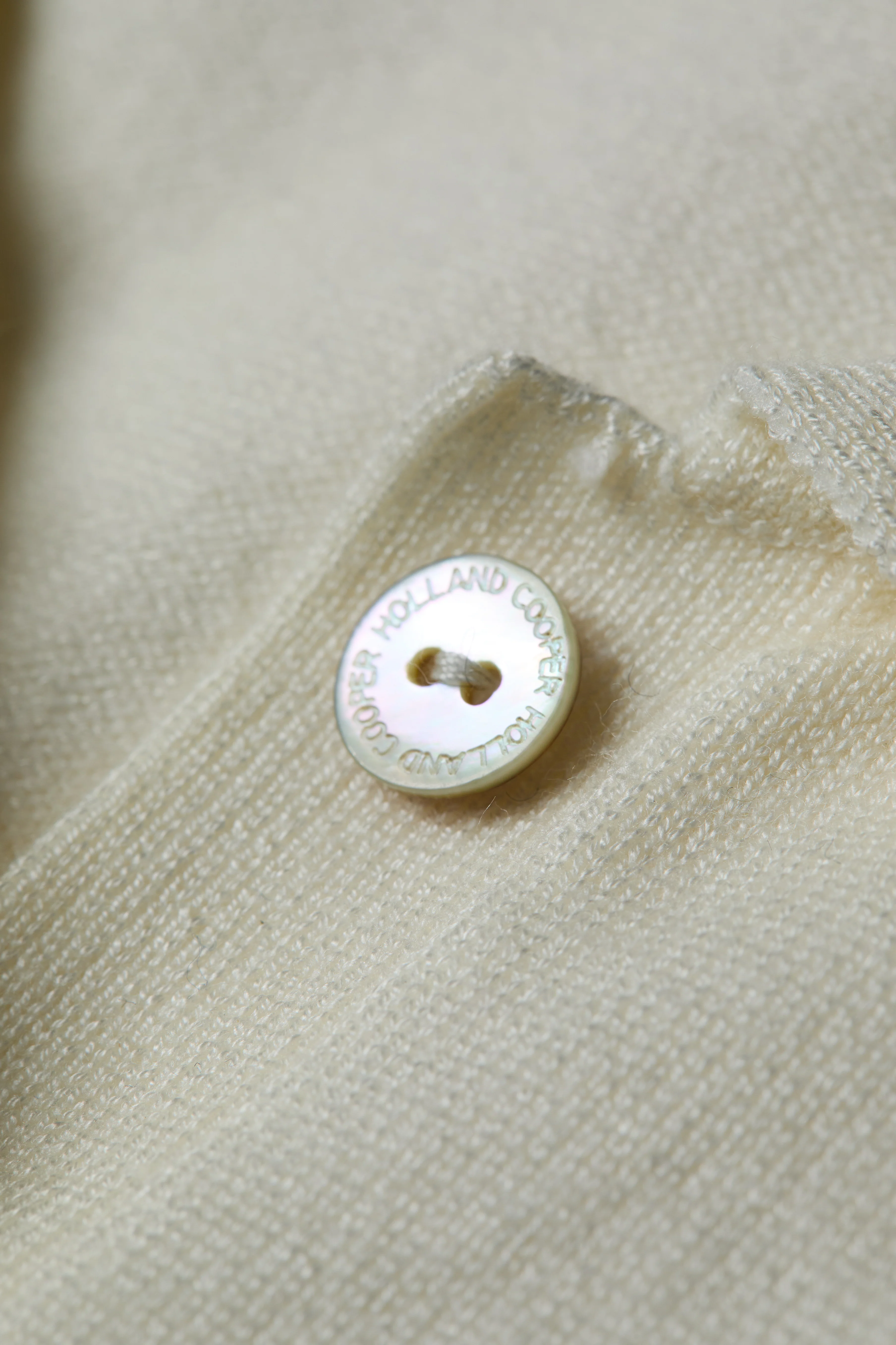Layla Sleeveless Knitted Polo (Natural) - Image 7