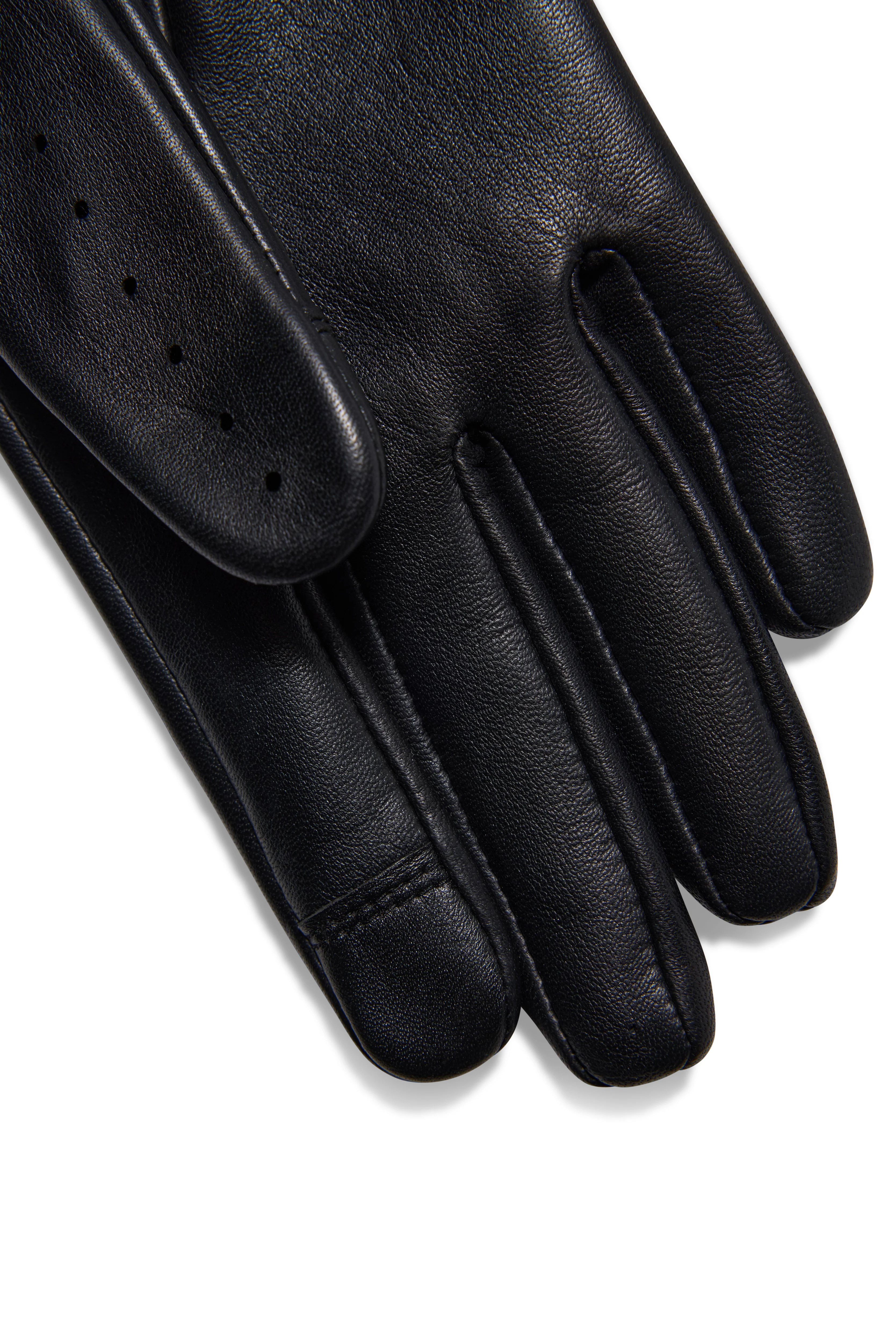 Leather Driving Gloves (Black) - Image 4
