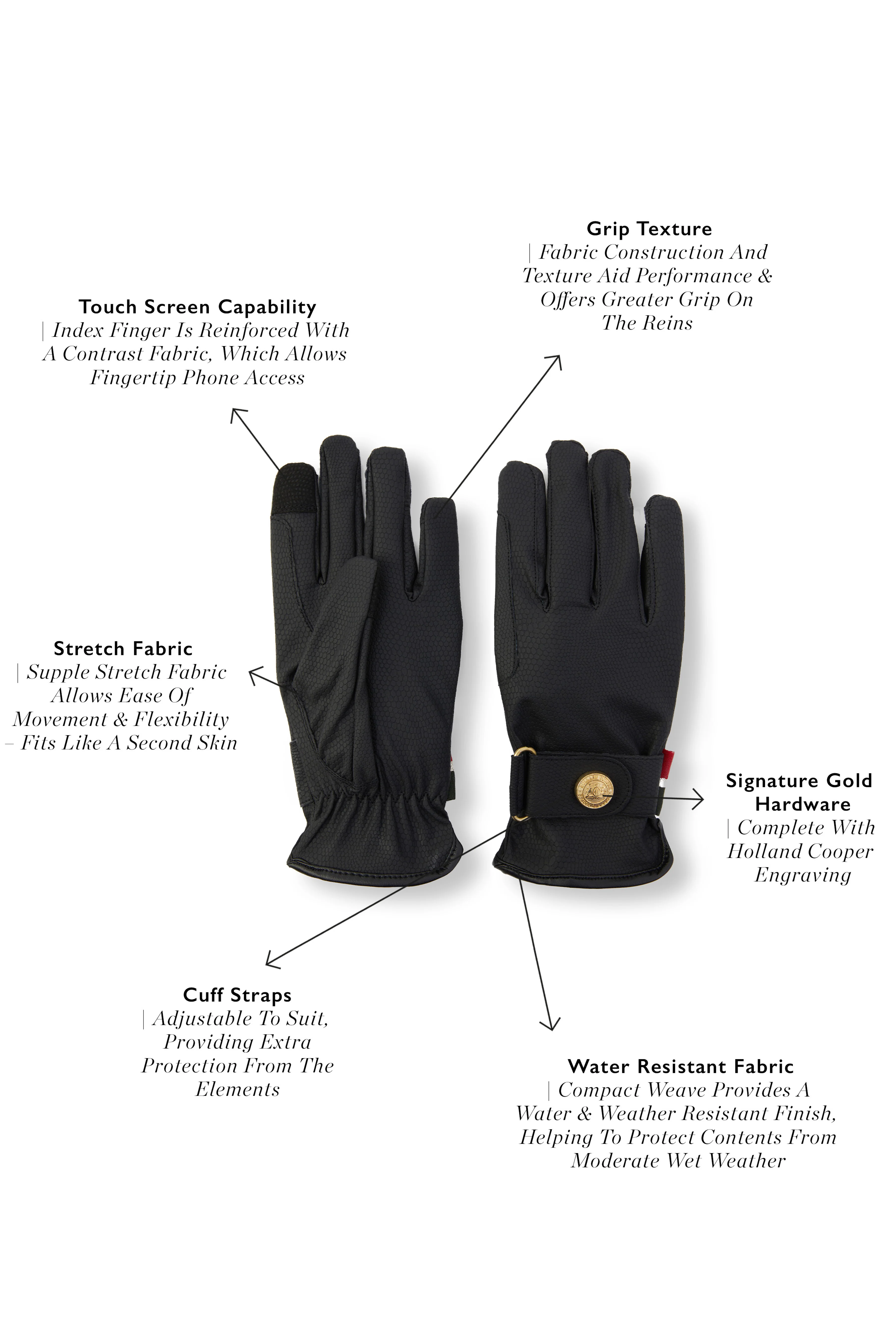 Riding Glove (Black) - Image 3