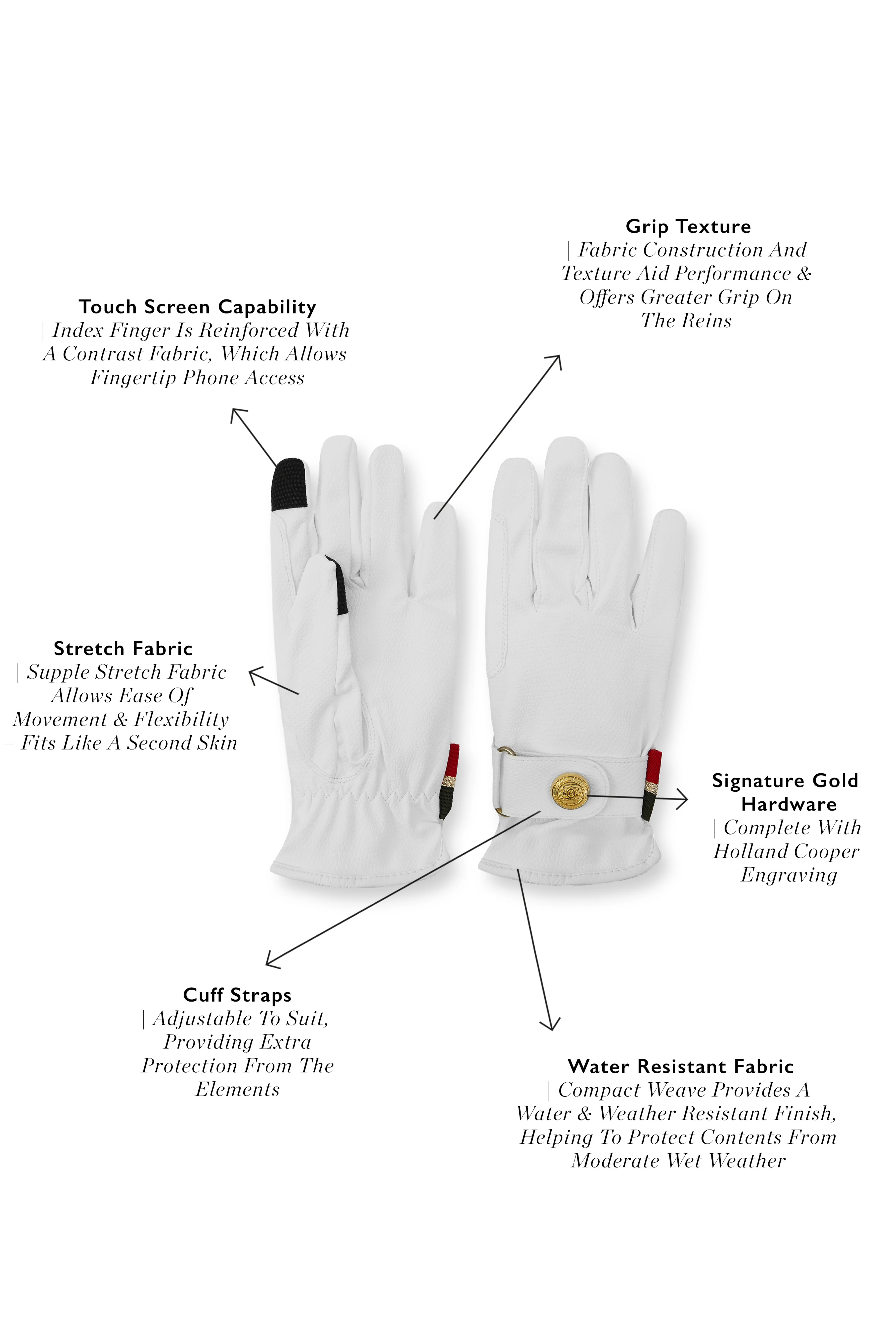 Riding Glove (White) - Image 4