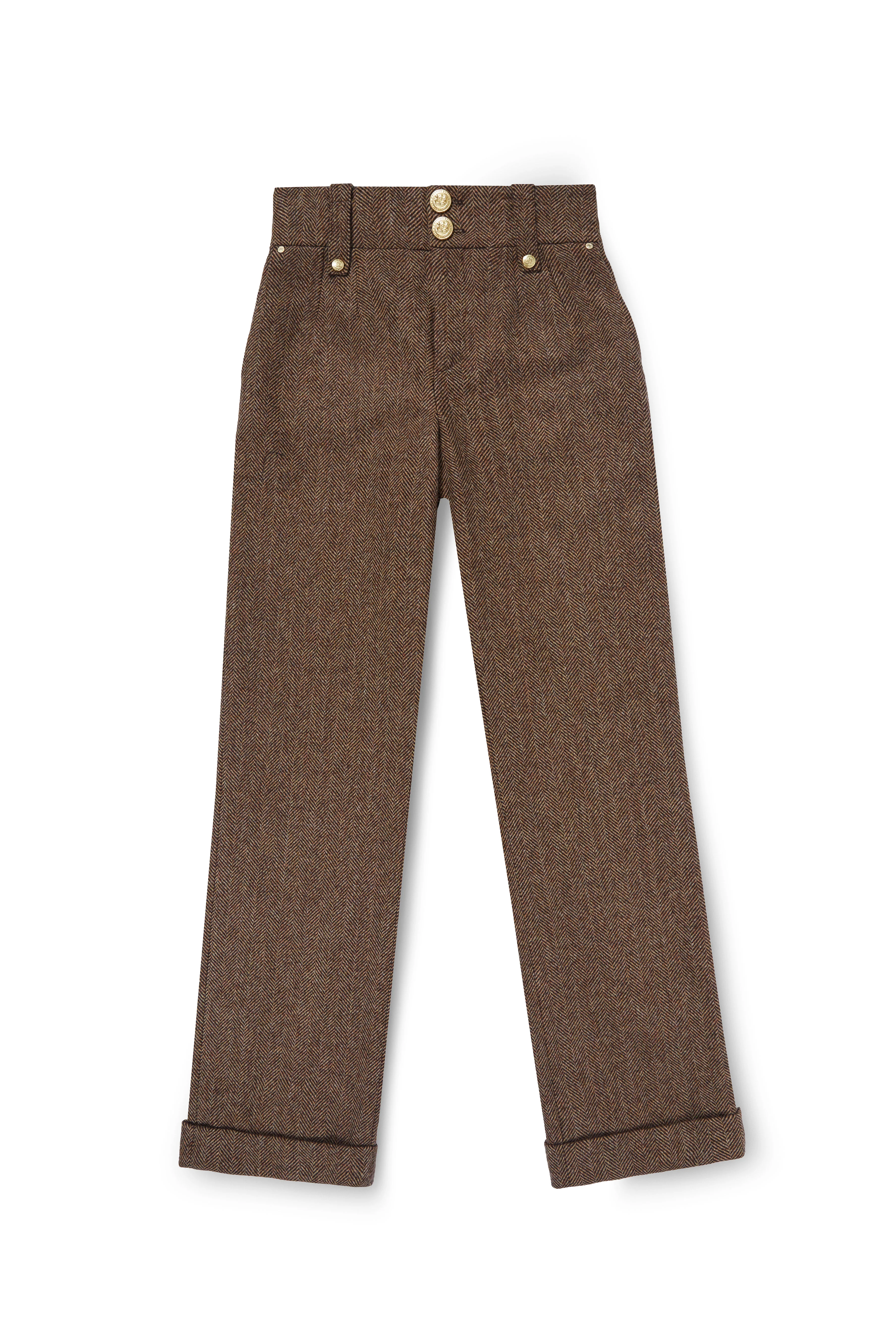 Brown Herringbone Look - Image 3