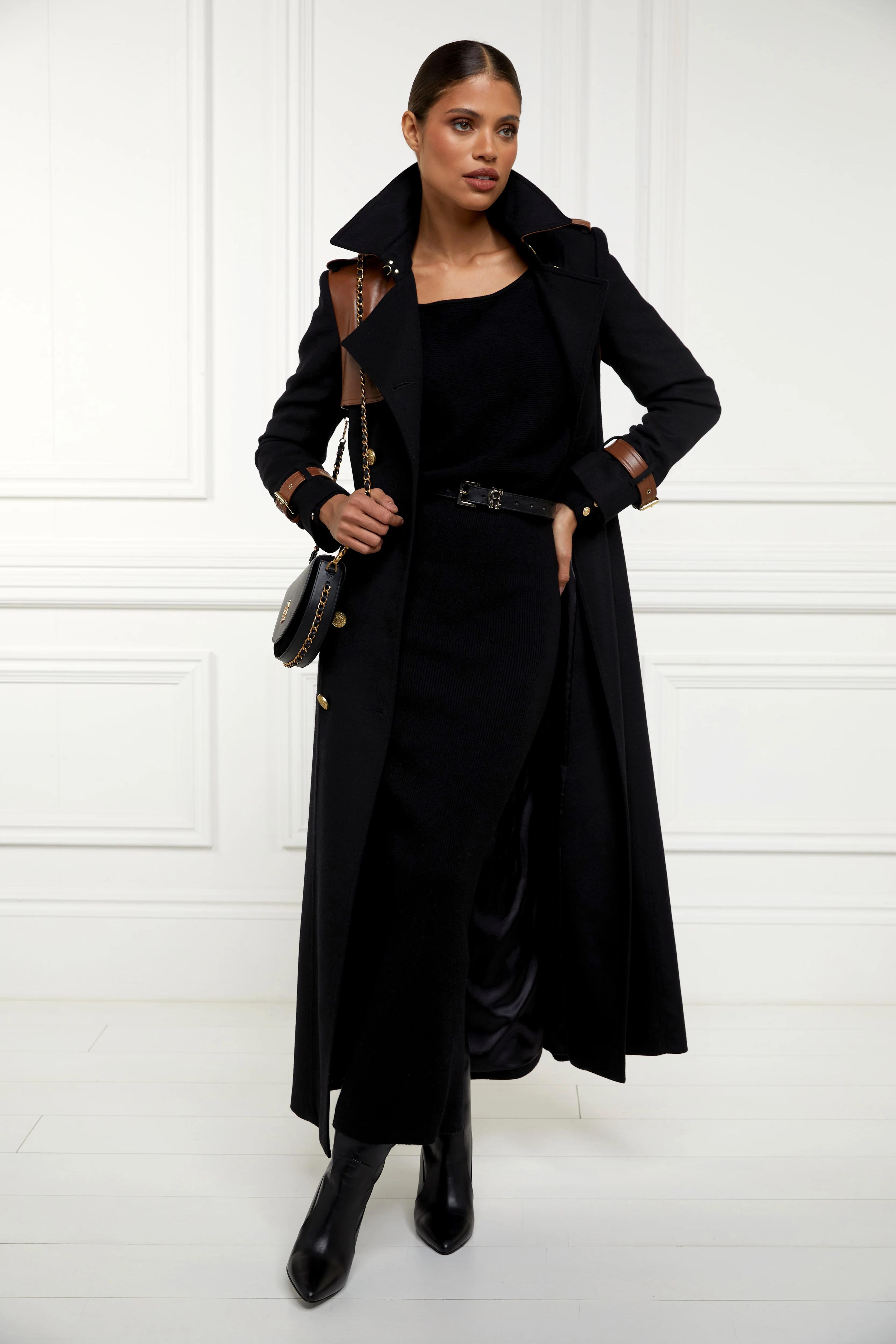 Leyla Knitted Dress (Black) - Image 3