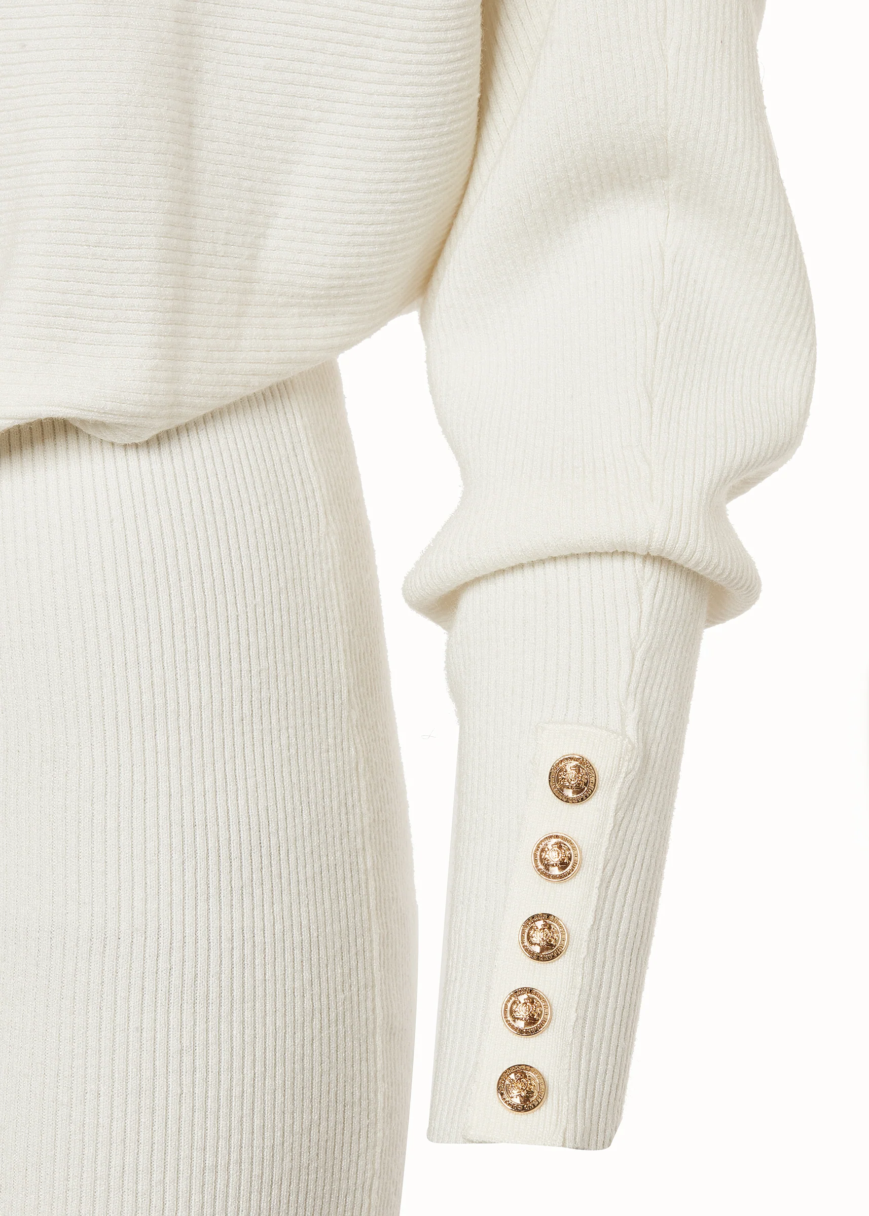 Leyla Knitted Dress (Natural) - Image 7